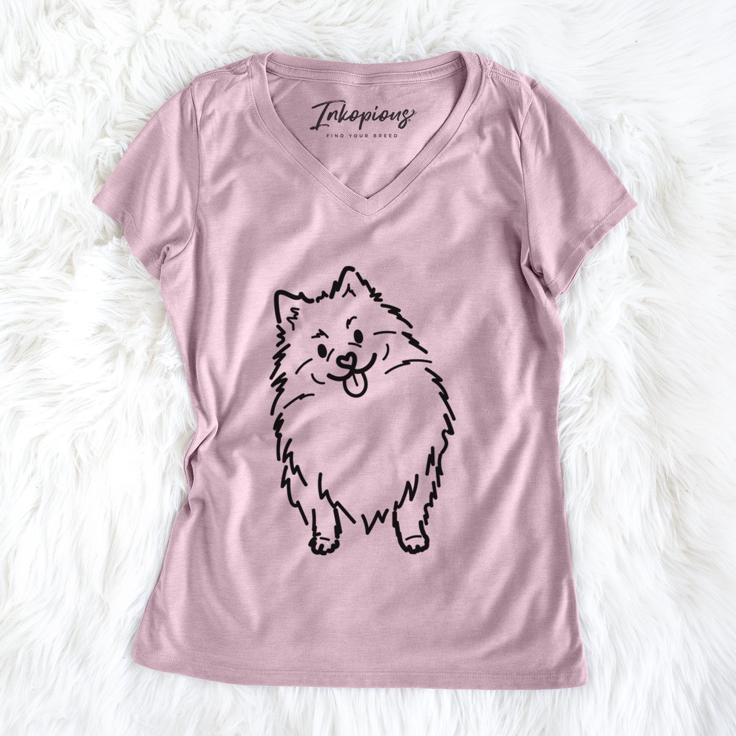 Love Always Pomeranian - Fern - Women's Perfect V-neck Shirt