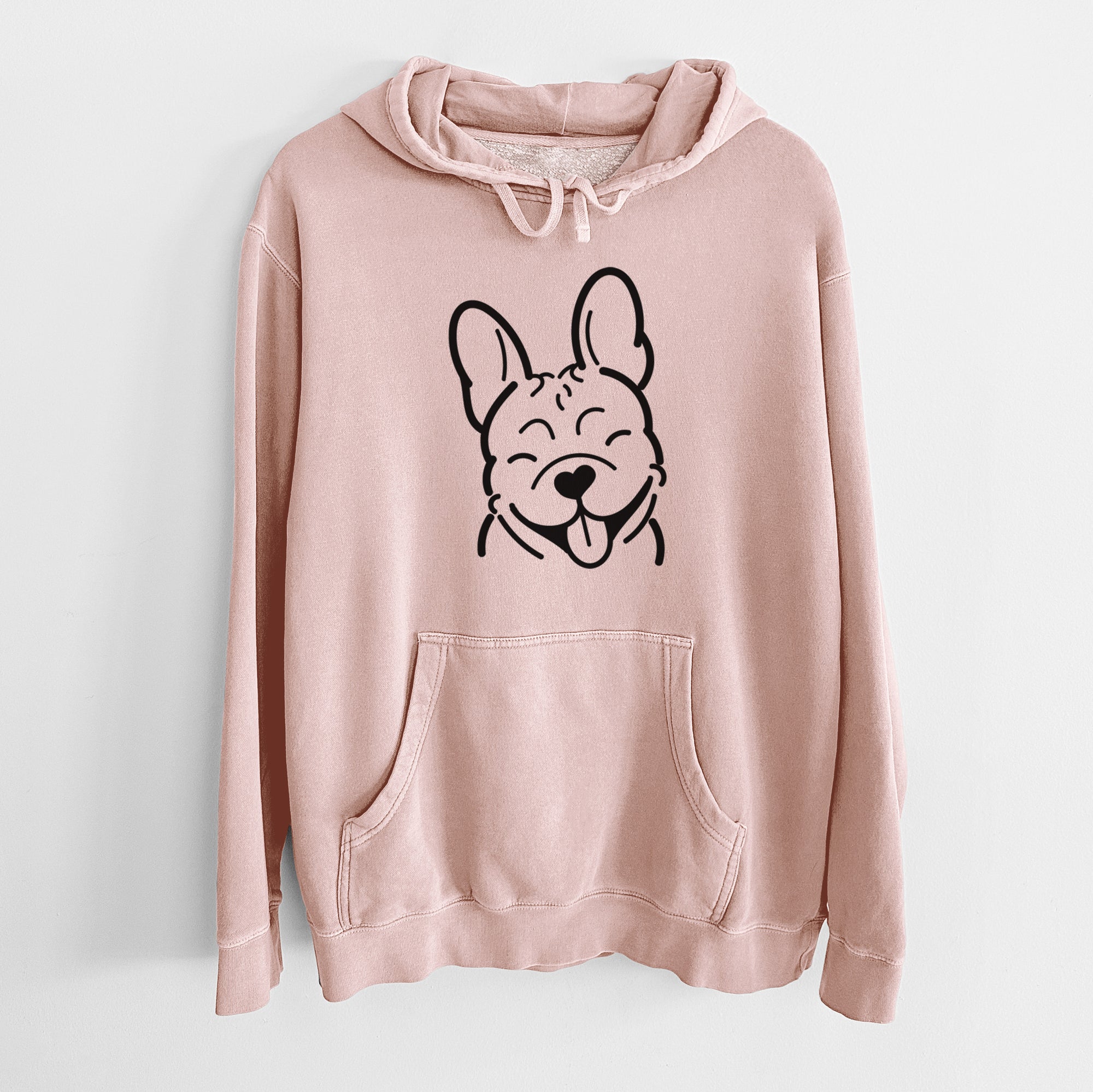 Love Always French Bulldog - Unisex Pigment Dyed Hoodie