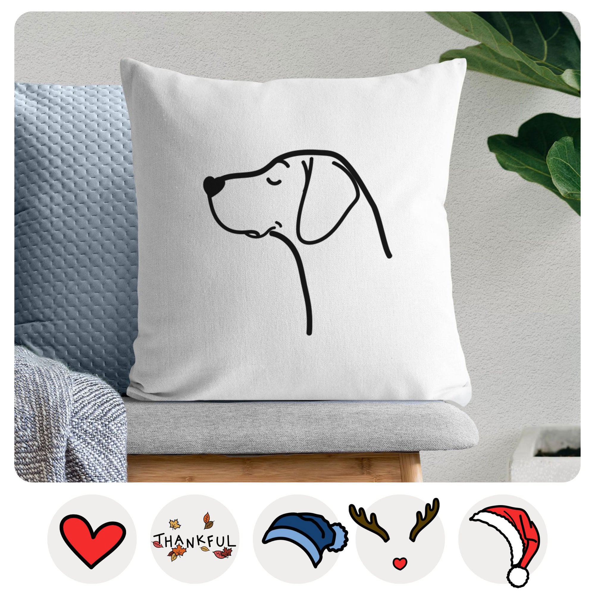 Love Always German Shorthaired Pointer - Throw Pillow Cover