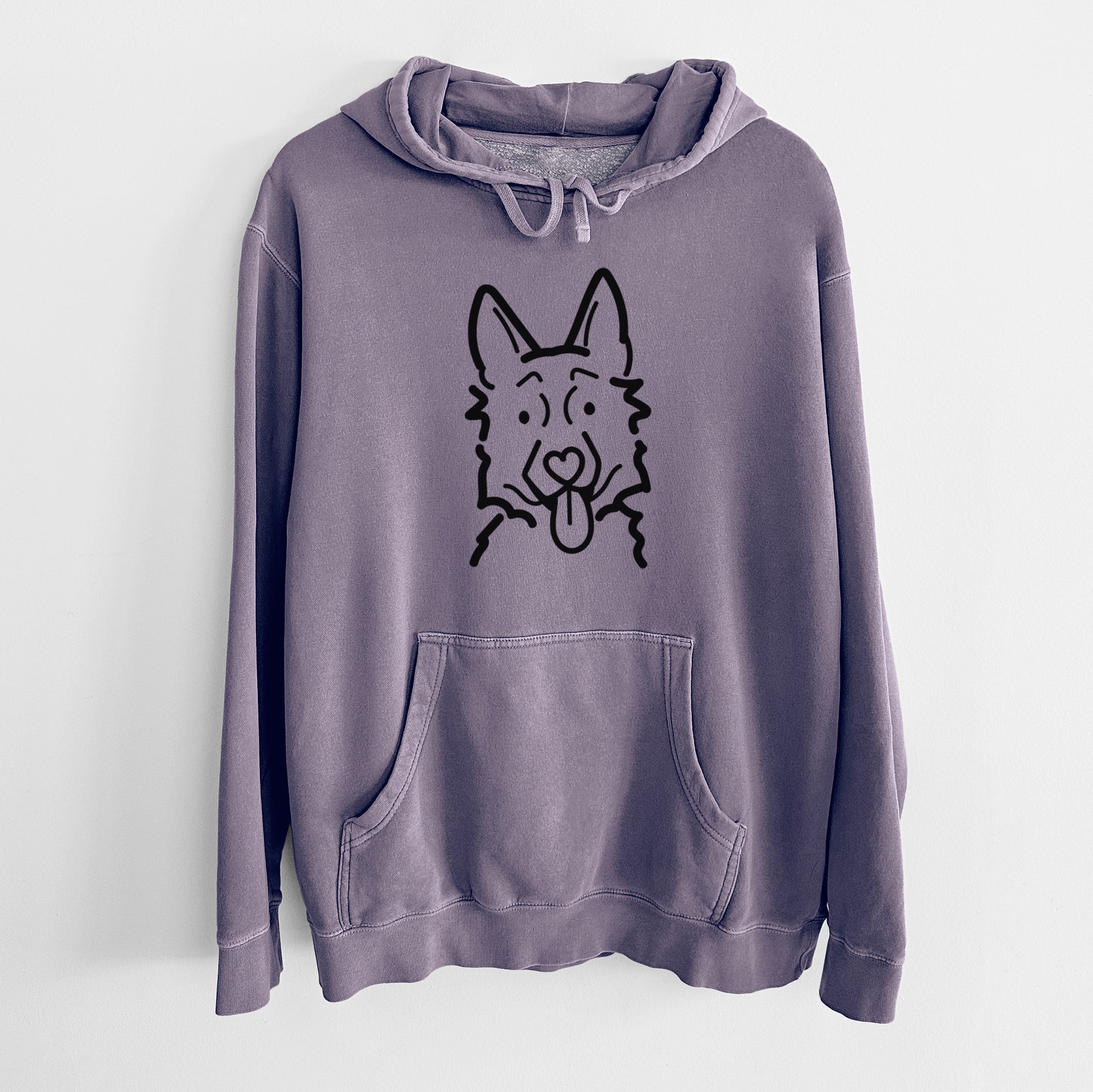 Love Always German Shepherd - Unisex Pigment Dyed Hoodie