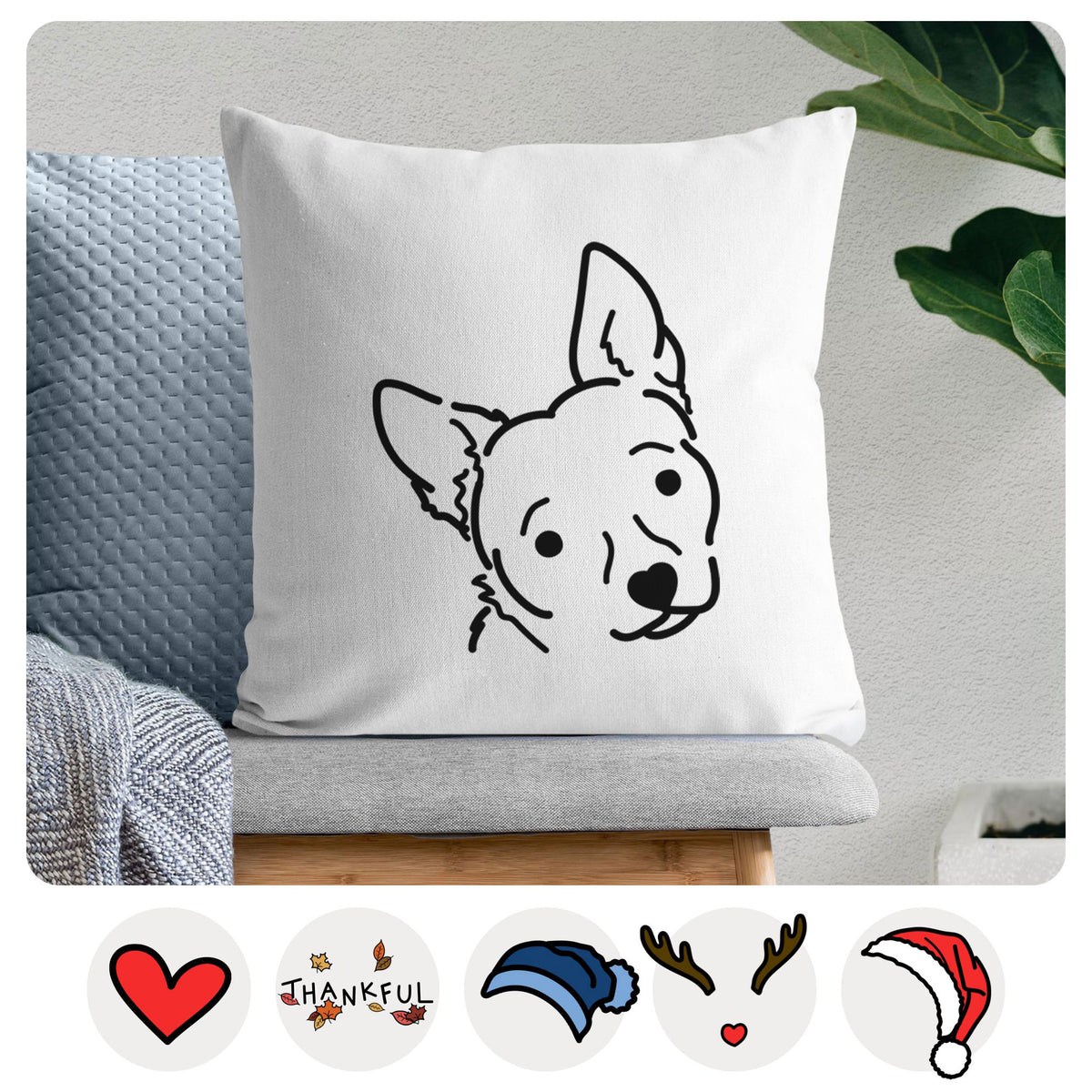Love Always Chihuahua Mix - GiGi -  Throw Pillow Cover