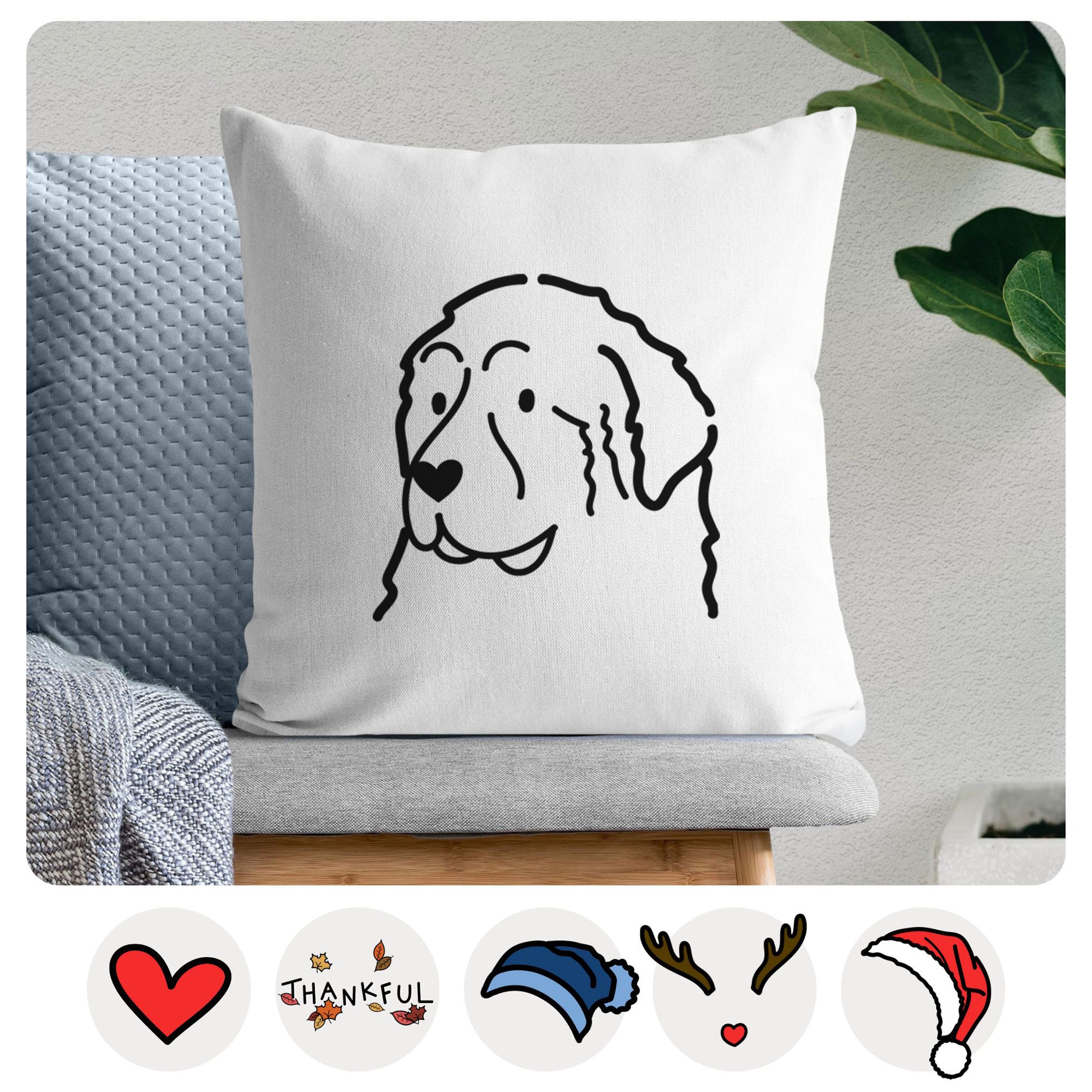 Love Always Great Pyrenees - Throw Pillow Cover