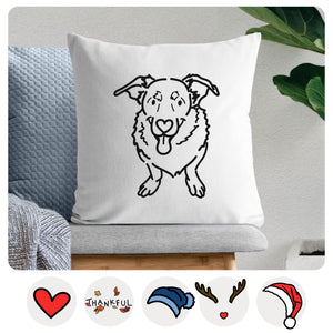 Love Always Basset Hound German Shepherd Mix - Gretchen -  Throw Pillow Cover