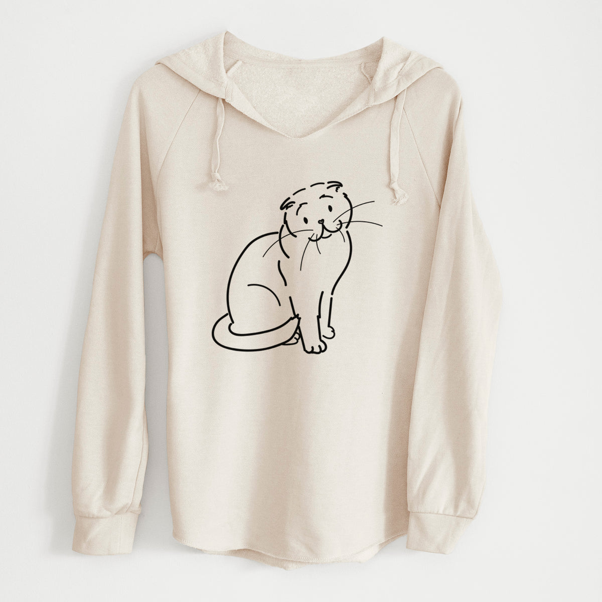 Love Always Scottish Fold Cat - Hank - Cali Wave Hooded Sweatshirt