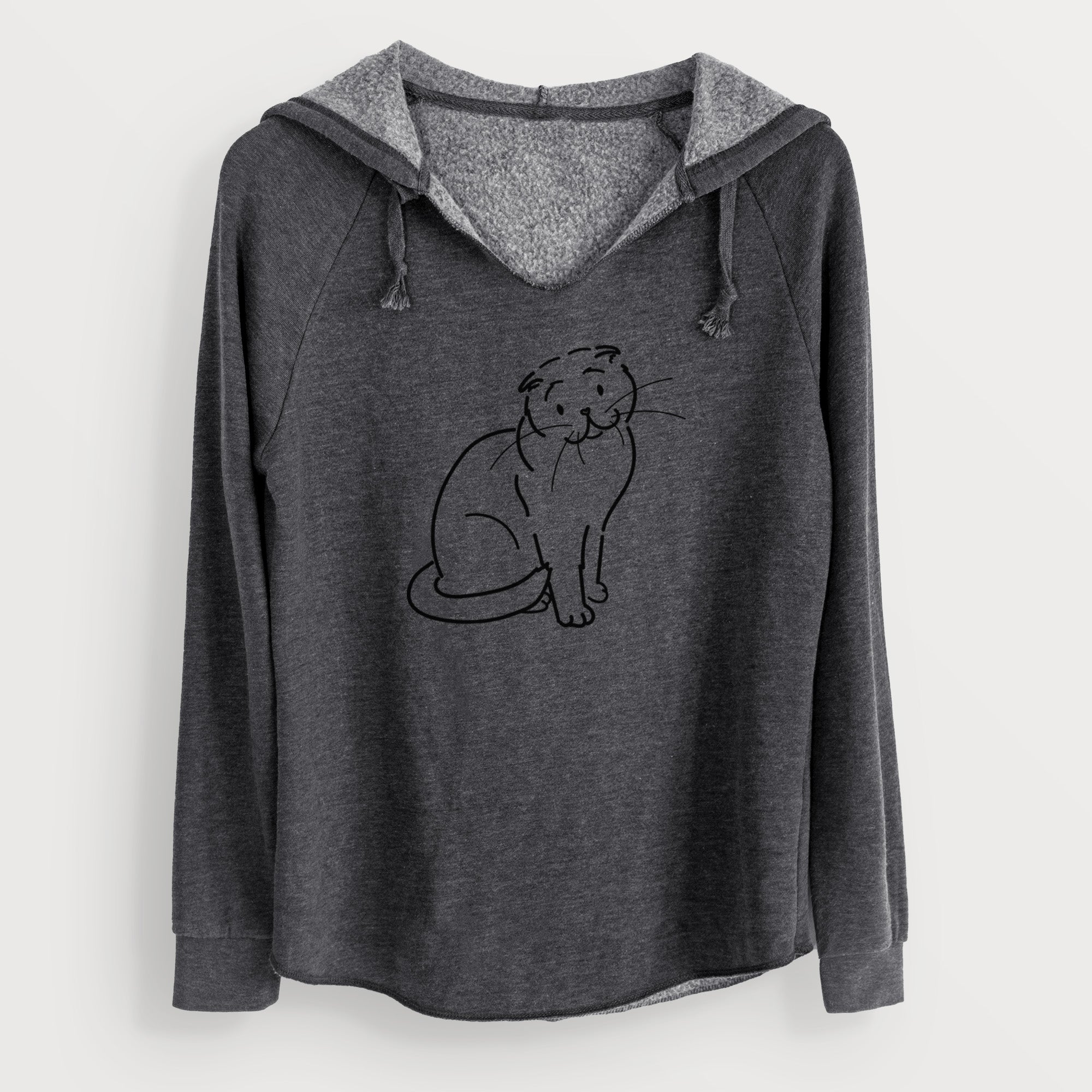 Love Always Scottish Fold Cat - Hank - Cali Wave Hooded Sweatshirt