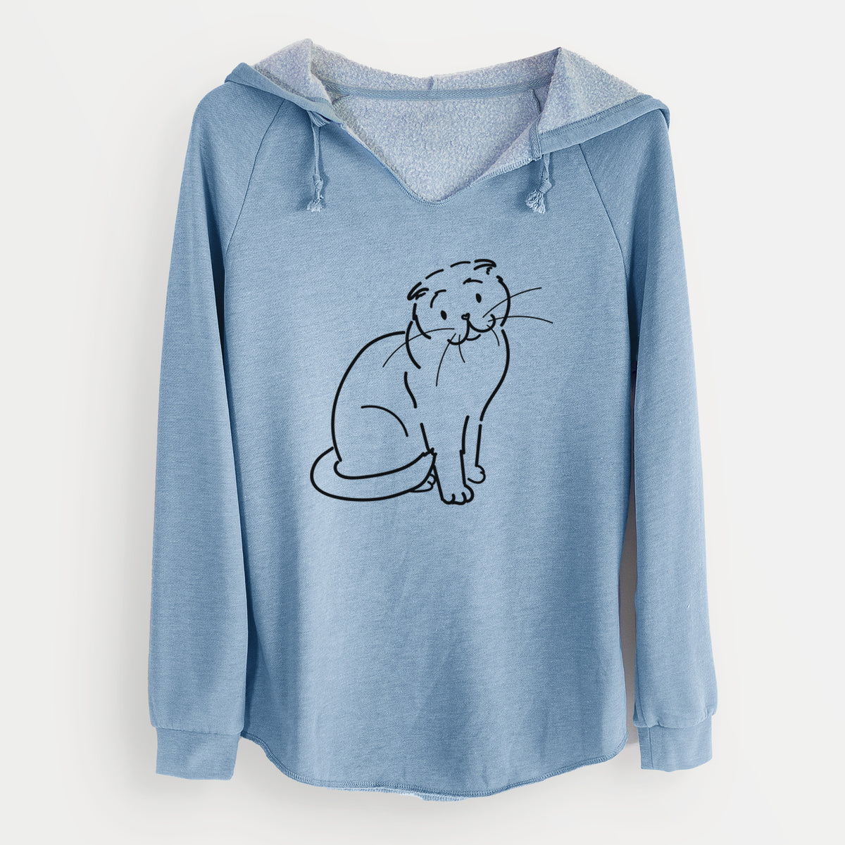 Love Always Scottish Fold Cat - Hank - Cali Wave Hooded Sweatshirt
