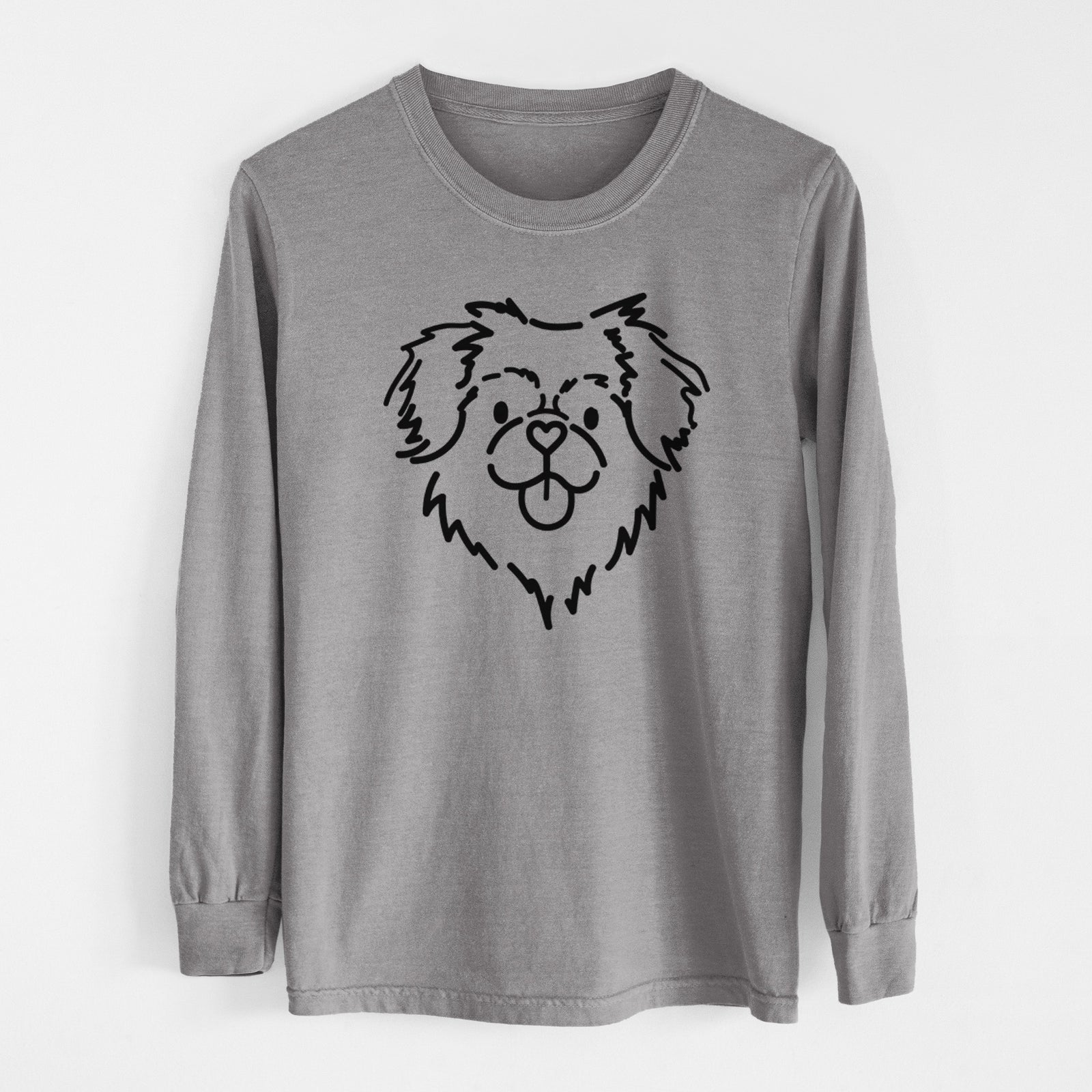 Love Always Tibetan Spaniel - Jiji - Heavyweight 100% Cotton Long Sleeve