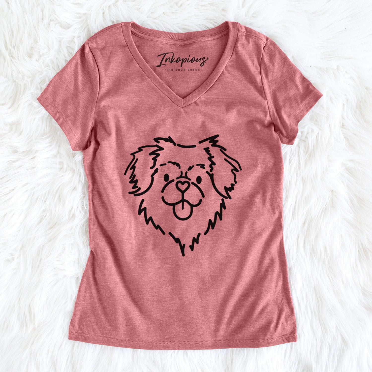 Love Always Tibetan Spaniel - Jiji - Women's Perfect V-neck Shirt