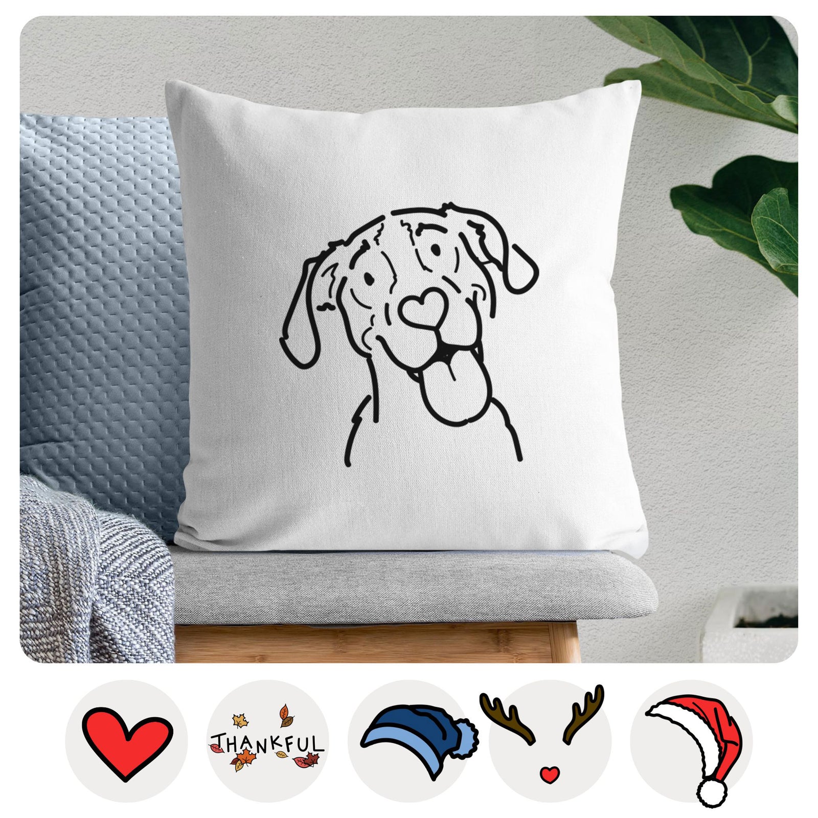 Love Always Treeing Walker Coonhound - Kimble -  Throw Pillow Cover