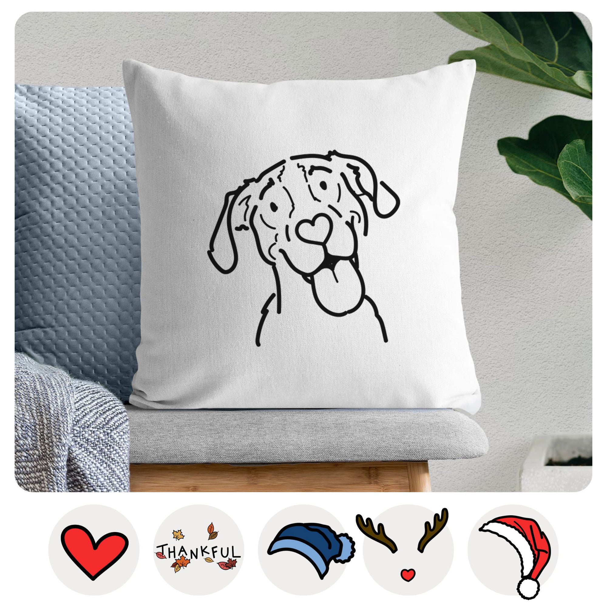 Love Always Treeing Walker Coonhound - Kimble -  Throw Pillow Cover