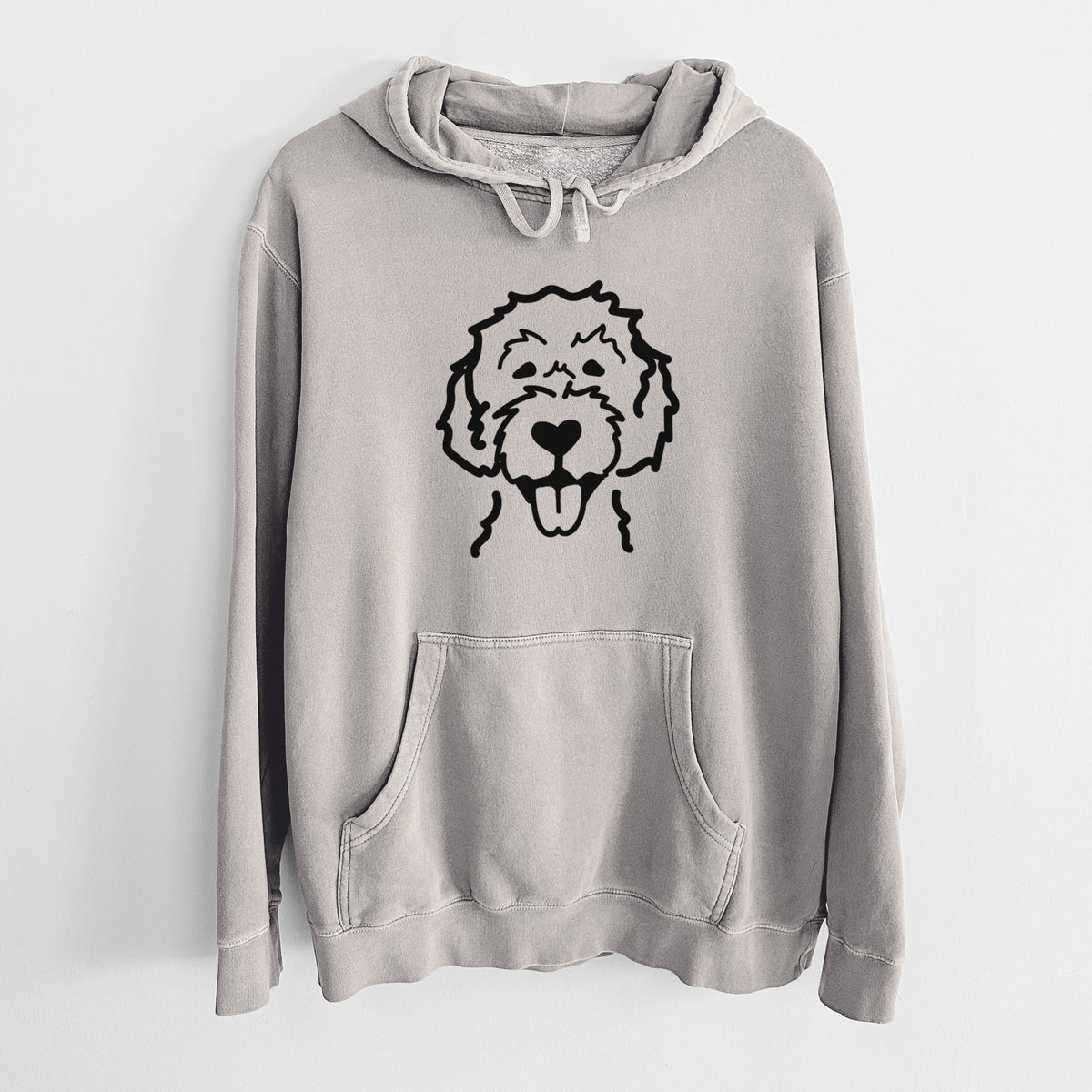 Love Always Labradoodle - Unisex Pigment Dyed Hoodie