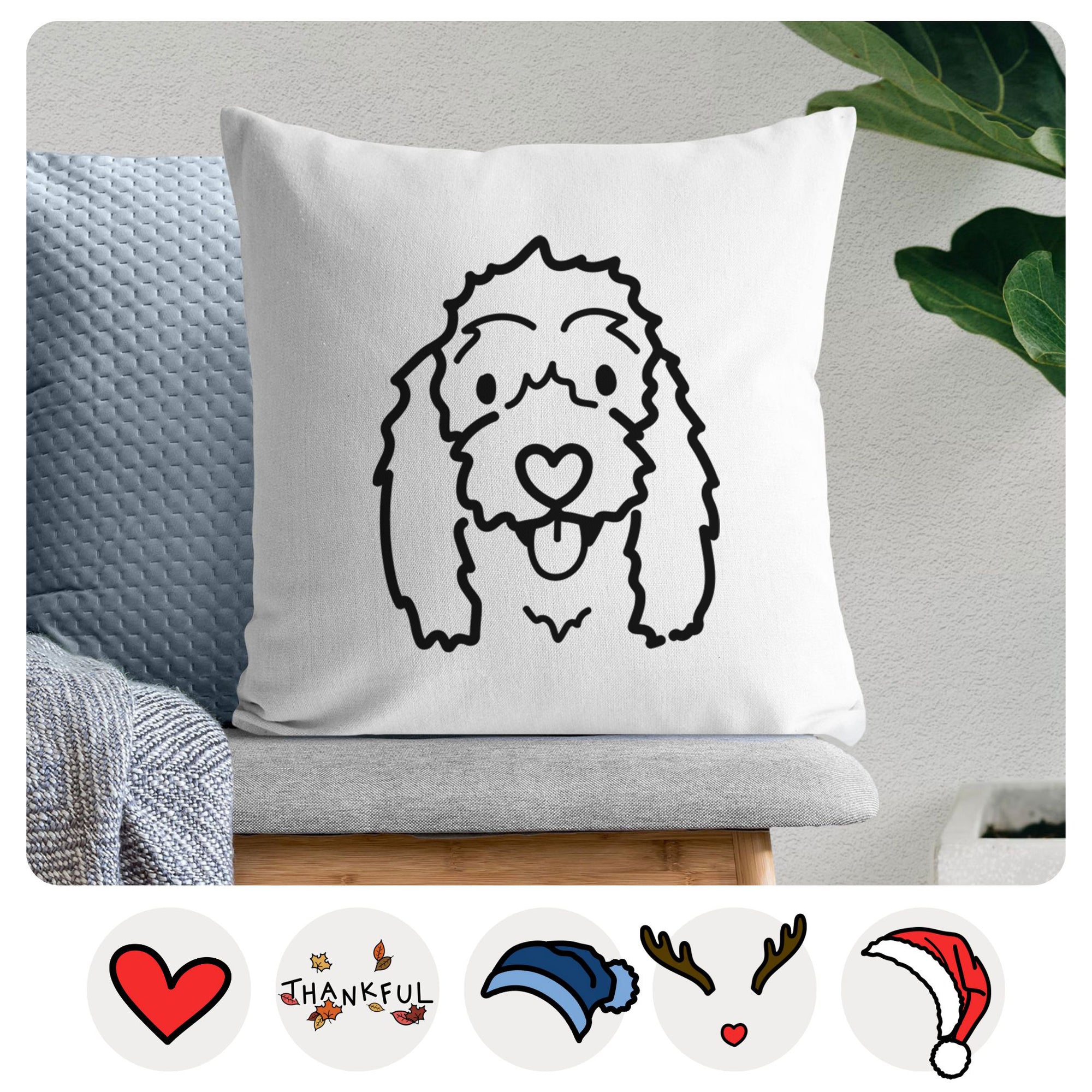 Love Always Coton de Tulear - Louie -  Throw Pillow Cover