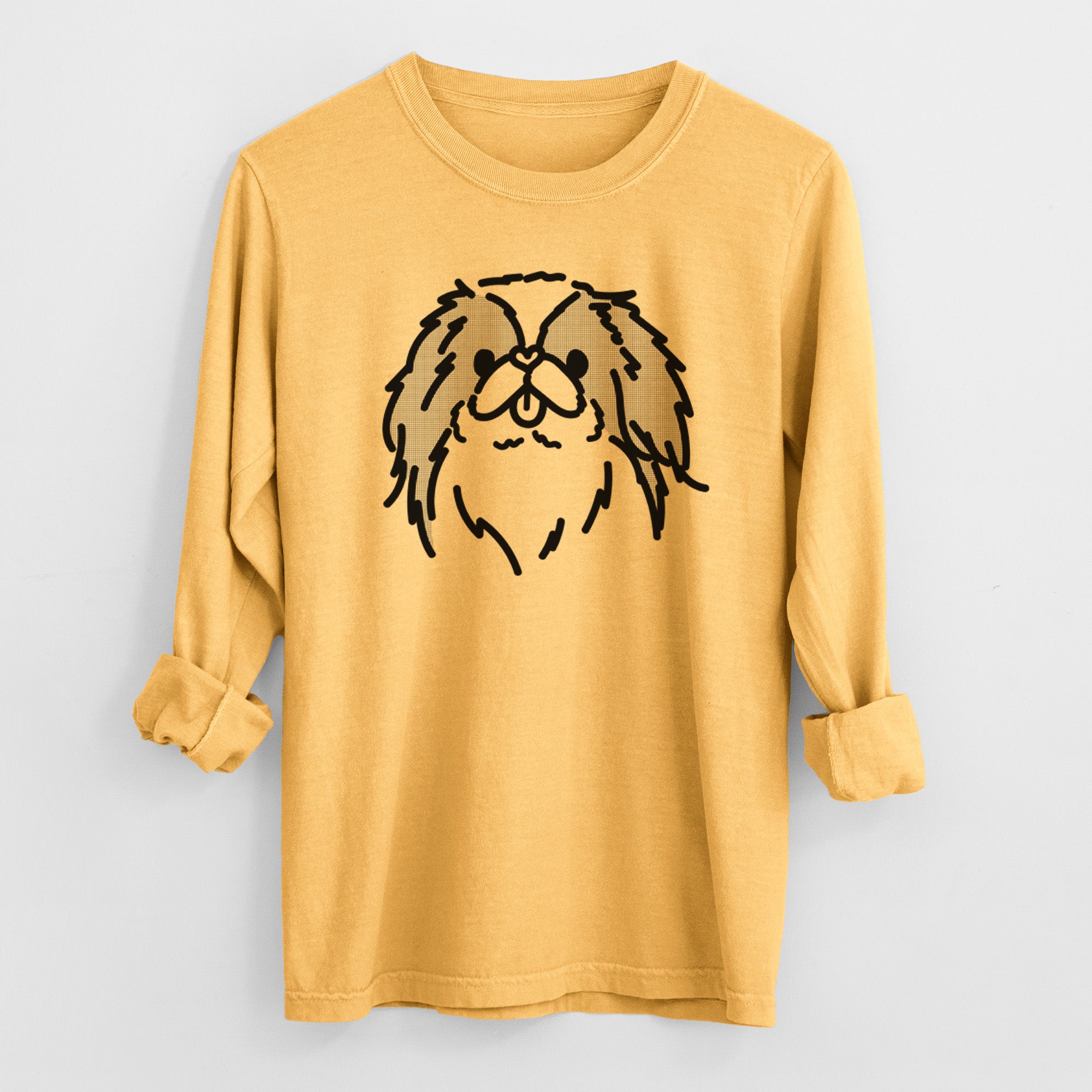 Love Always Japanese Chin - Macha - Heavyweight 100% Cotton Long Sleeve