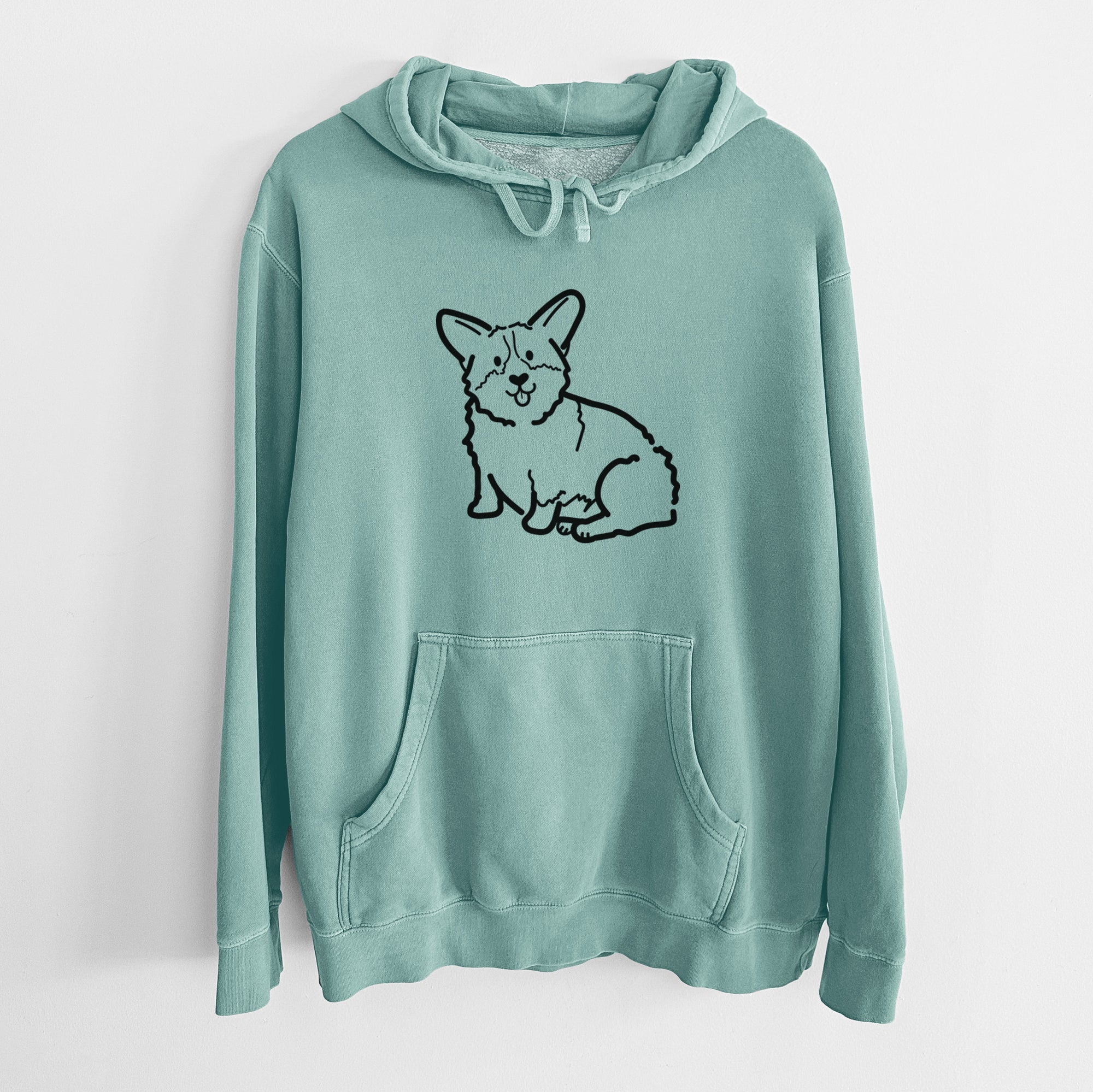 Love Always Pembroke Welsh Corgi - Millie - Unisex Pigment Dyed Hoodie