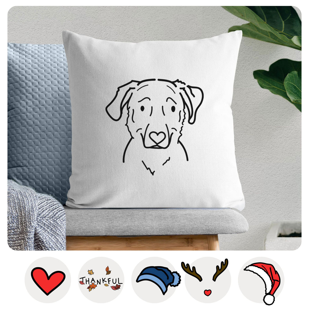 Love Always Golden Retriever Mix - Mitzi -  Throw Pillow Cover