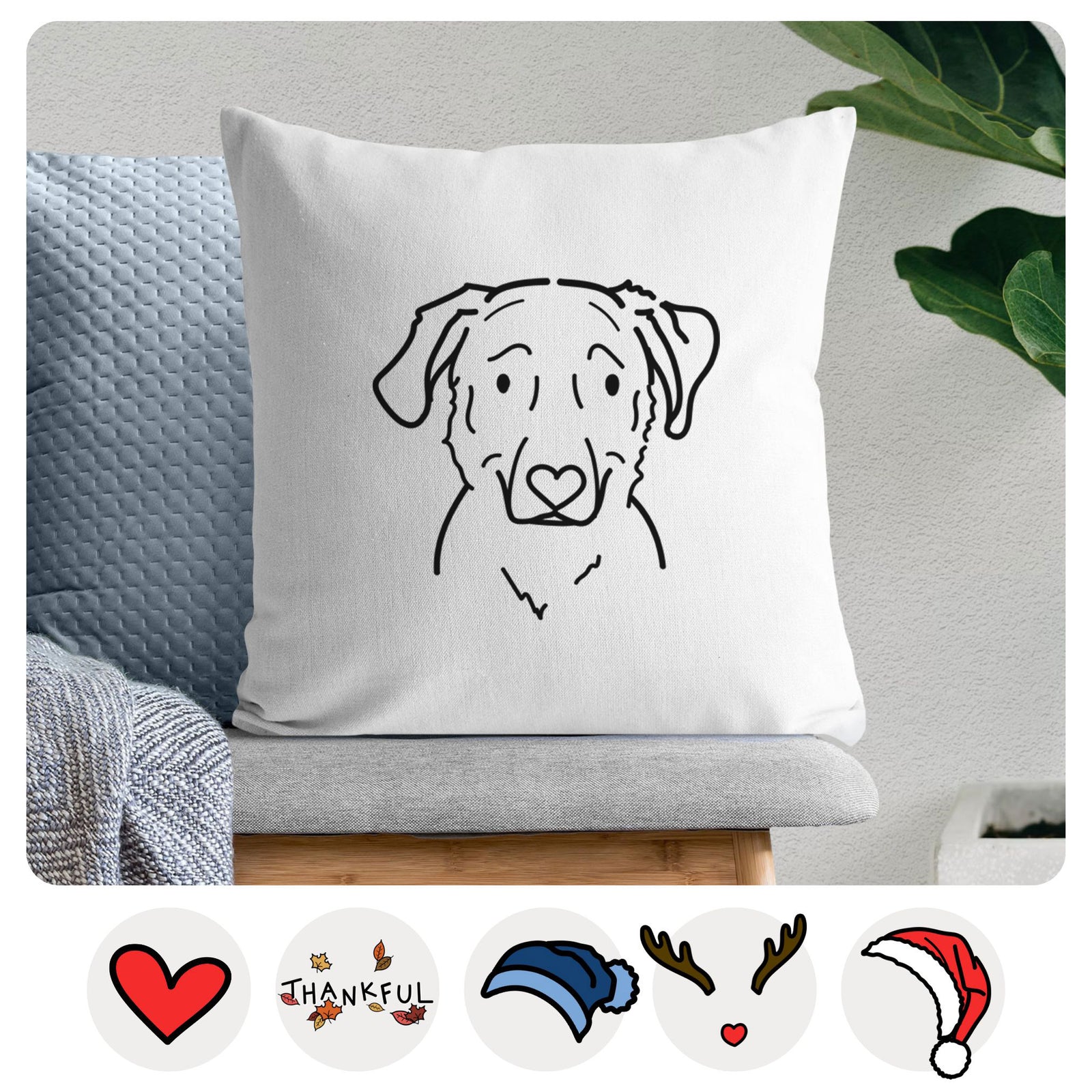 Love Always Golden Retriever Mix - Mitzi -  Throw Pillow Cover