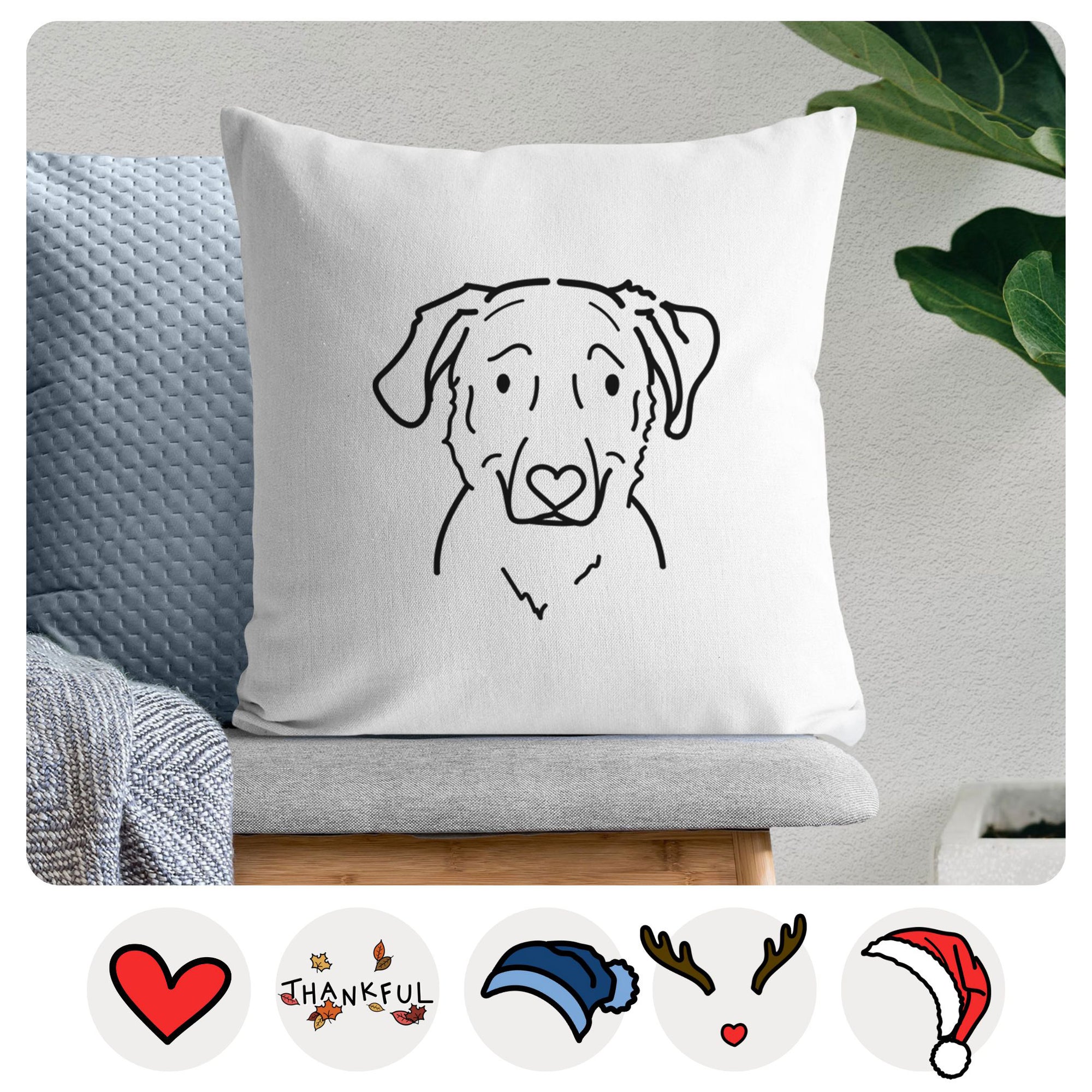 Love Always Golden Retriever Mix - Mitzi -  Throw Pillow Cover