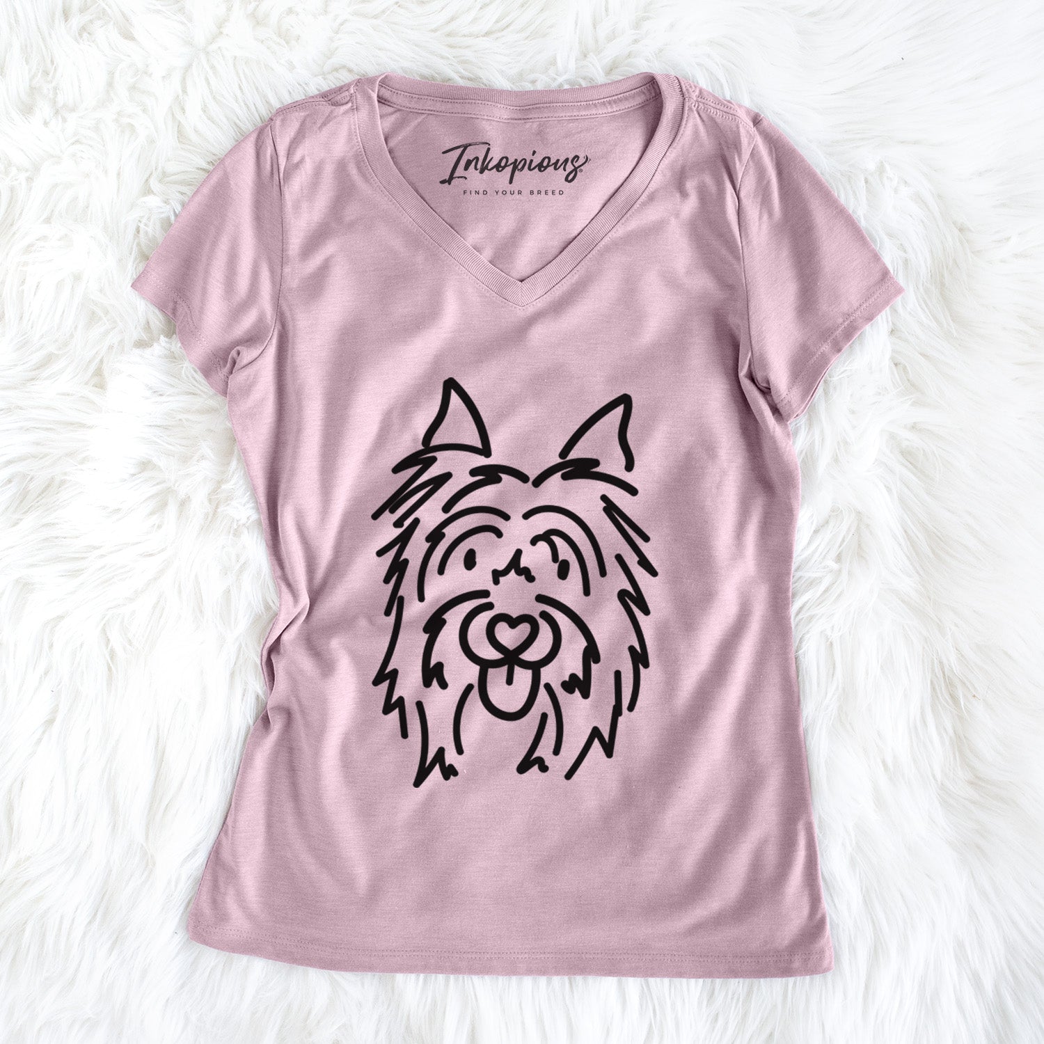 Love Always Silky Terrier - Monty - Women's Perfect V-neck Shirt