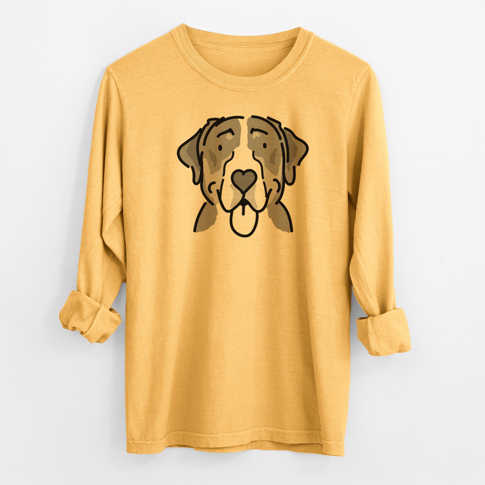 Love Always Greater Swiss Mountain Dog - Moose - Heavyweight 100% Cotton Long Sleeve