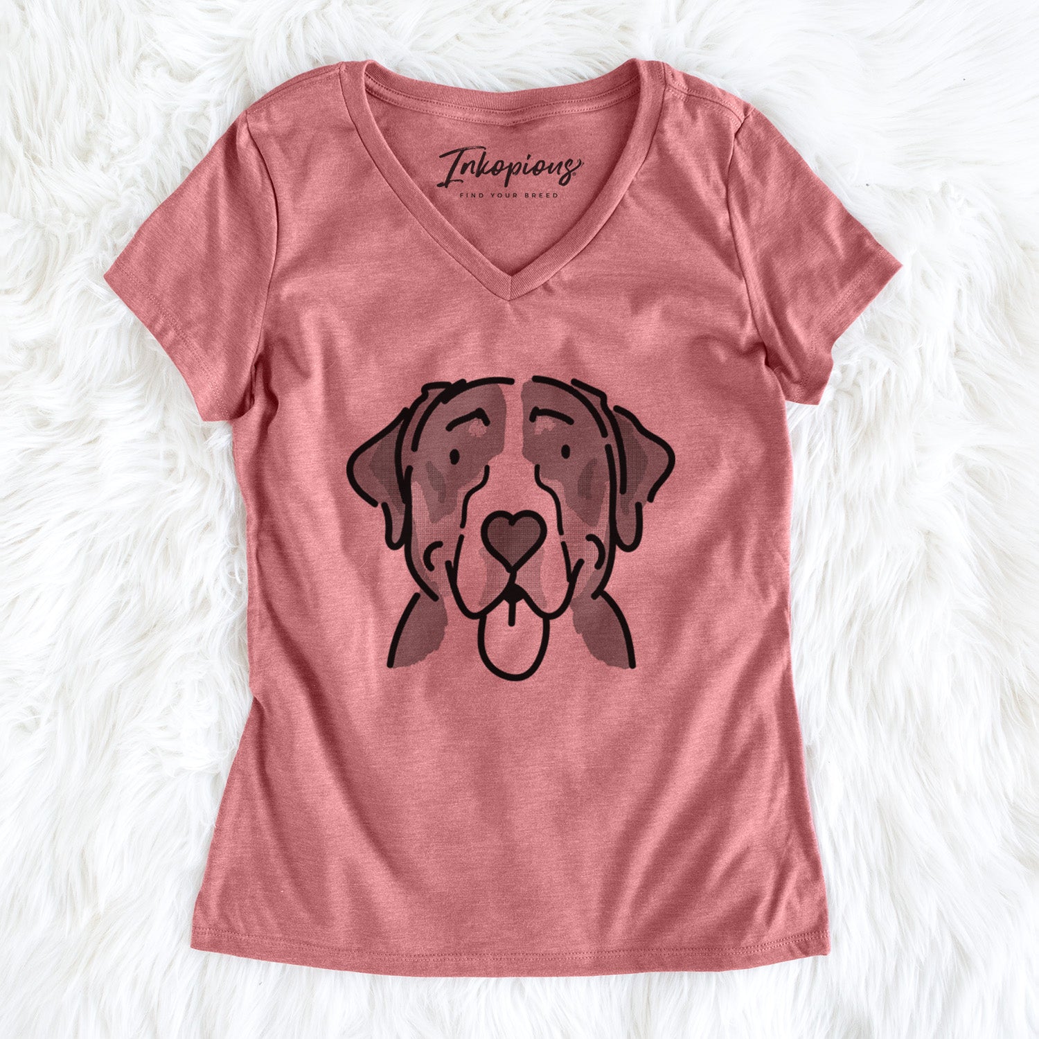 Love Always Greater Swiss Mountain Dog - Moose - Women's Perfect V-neck Shirt