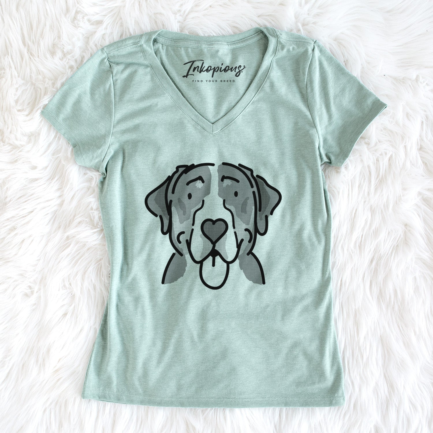 Love Always Greater Swiss Mountain Dog - Moose - Women's Perfect V-neck Shirt
