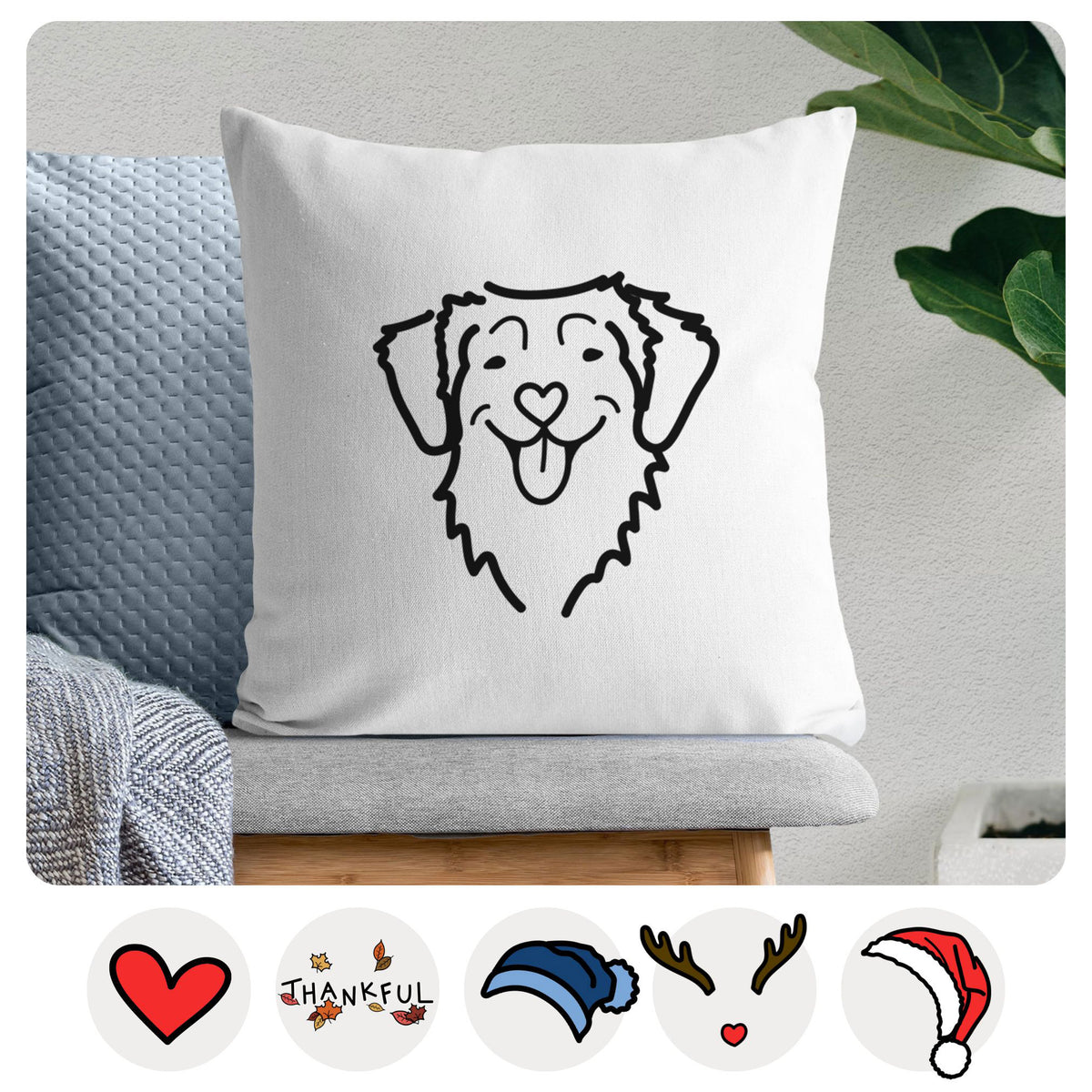 Love Always Nova Scotia Duck Tolling Retriever - Throw Pillow Cover
