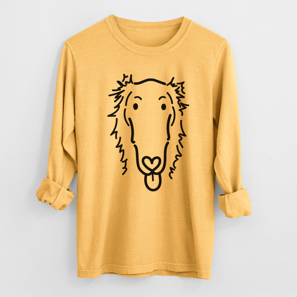 Love Always Borzoi - Opal - Heavyweight 100% Cotton Long Sleeve