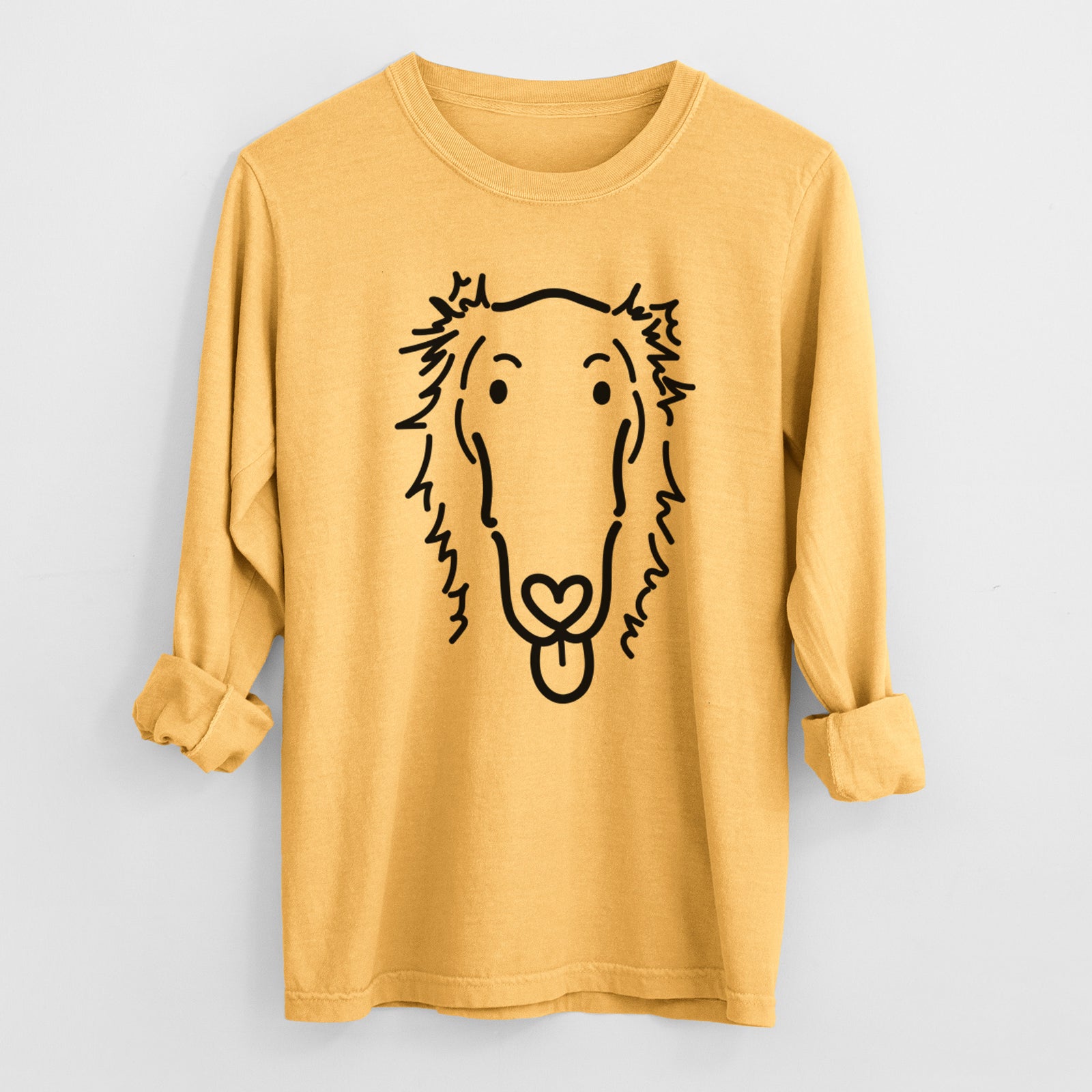 Love Always Borzoi - Opal - Heavyweight 100% Cotton Long Sleeve