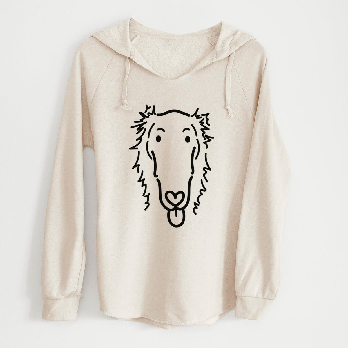 Love Always Borzoi - Opal - Cali Wave Hooded Sweatshirt