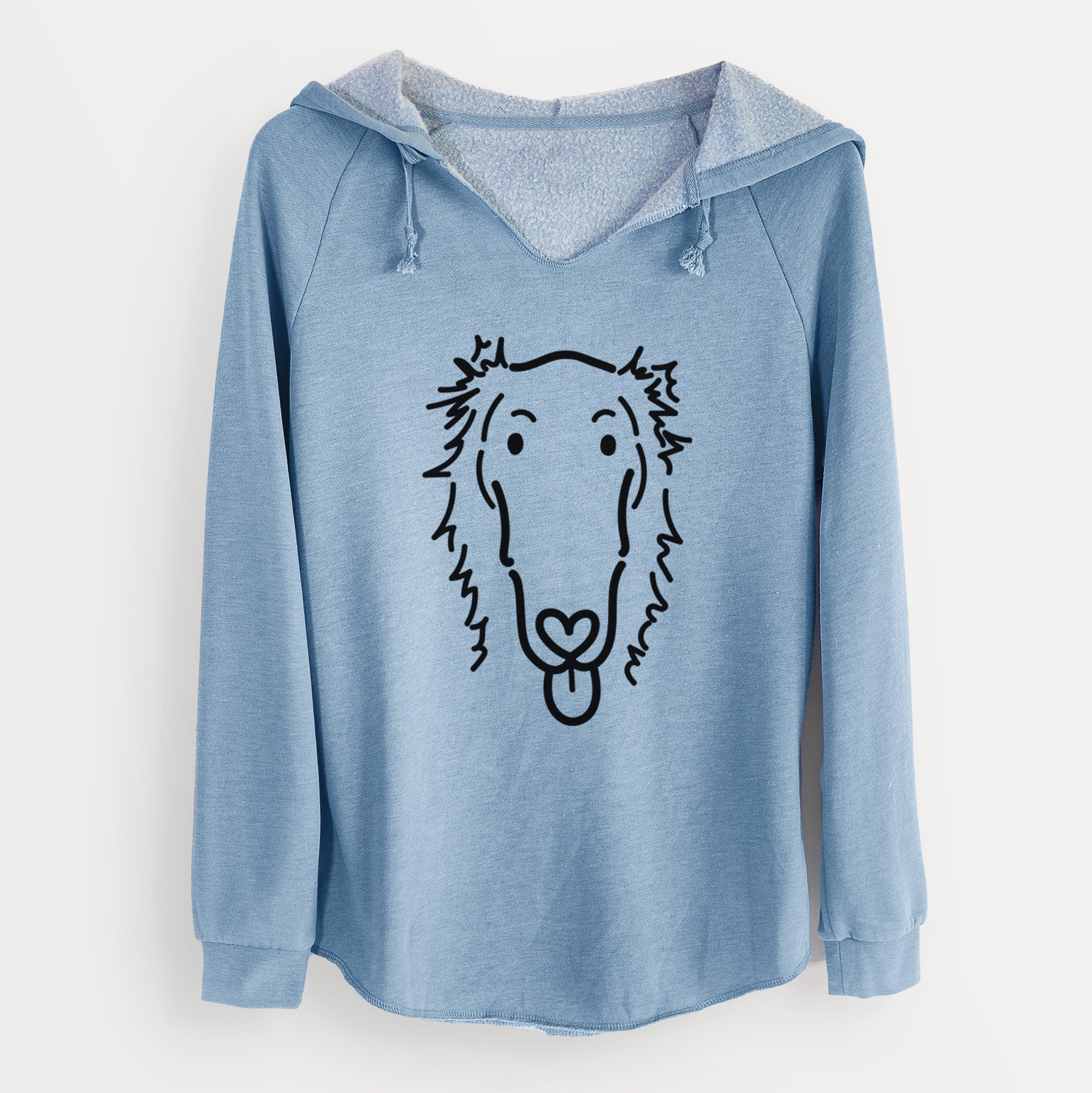 Love Always Borzoi - Opal - Cali Wave Hooded Sweatshirt