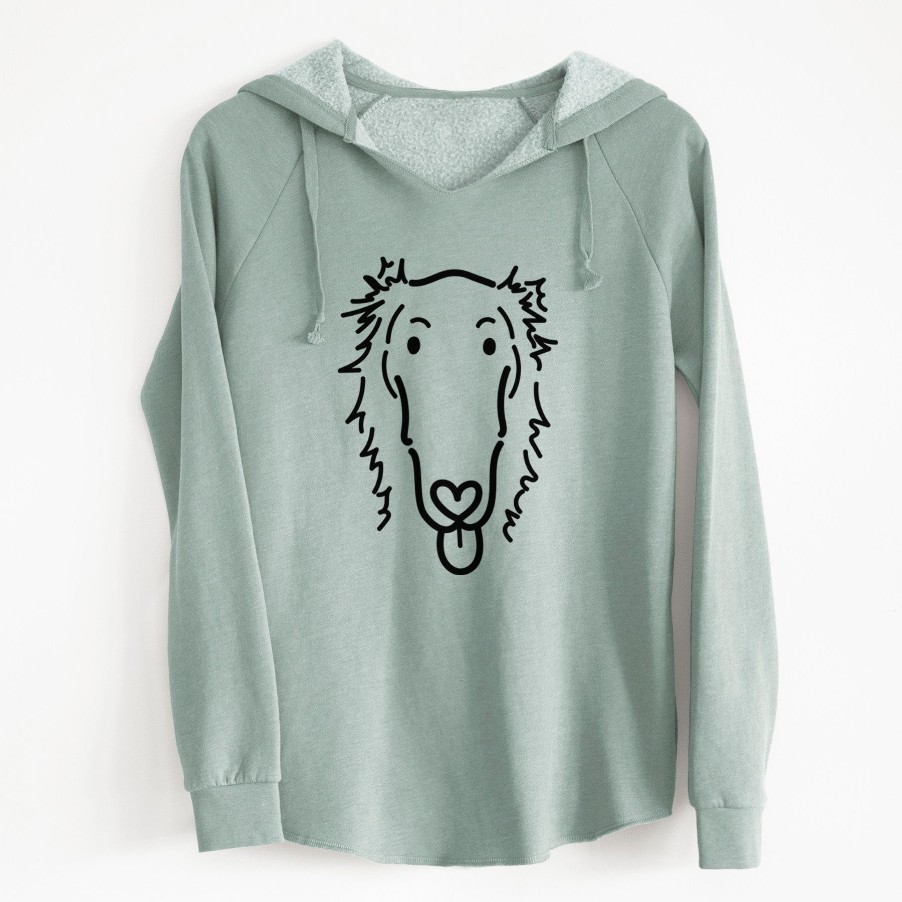 Love Always Borzoi - Opal - Cali Wave Hooded Sweatshirt