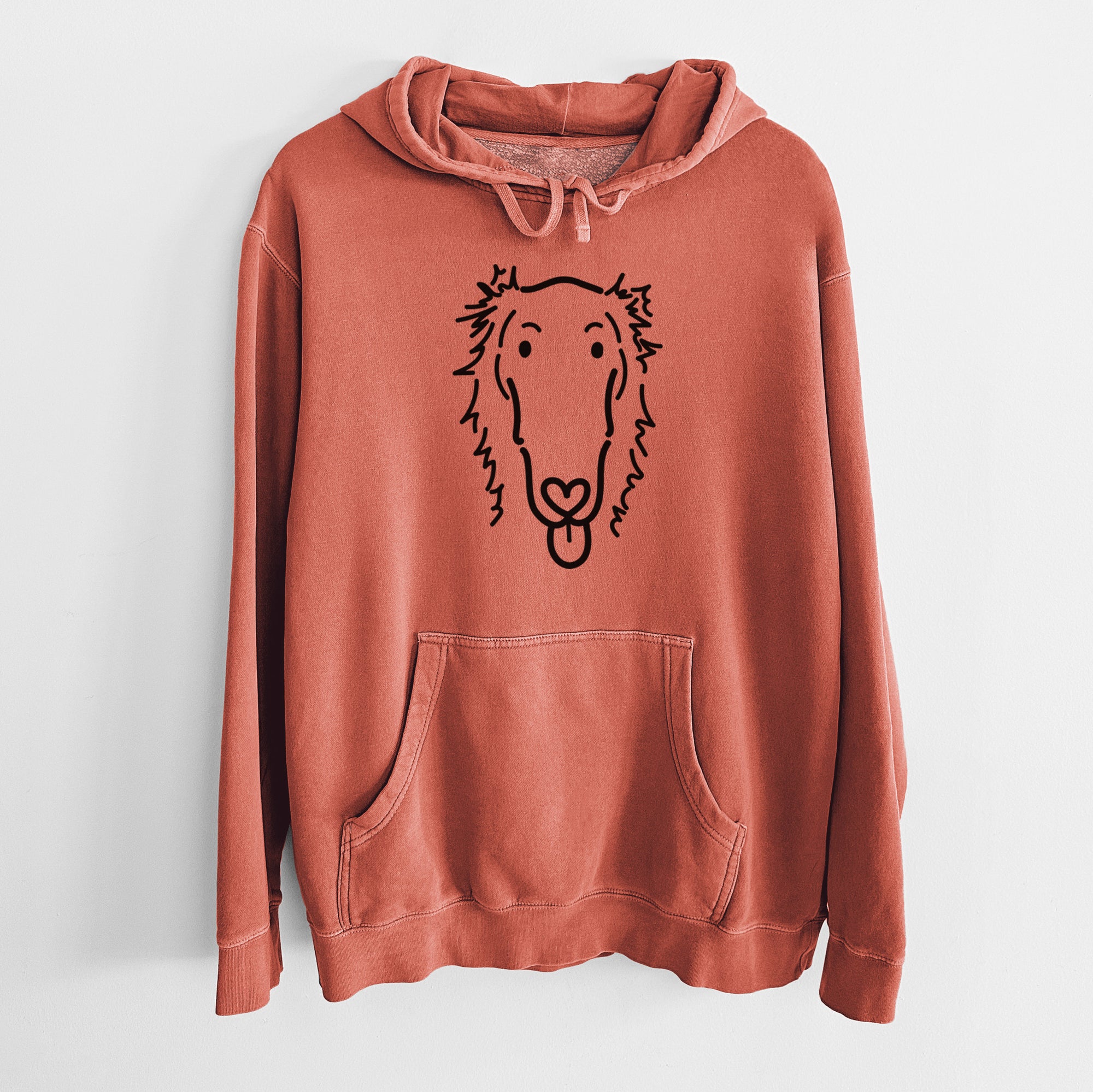 Love Always Borzoi - Opal - Unisex Pigment Dyed Hoodie