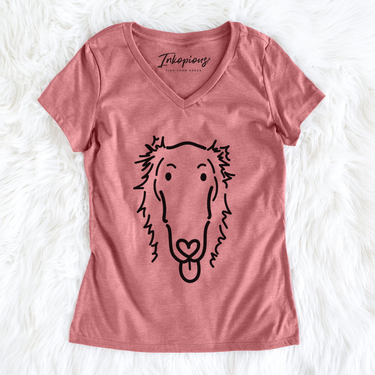Love Always Borzoi - Opal - Women's Perfect V-neck Shirt