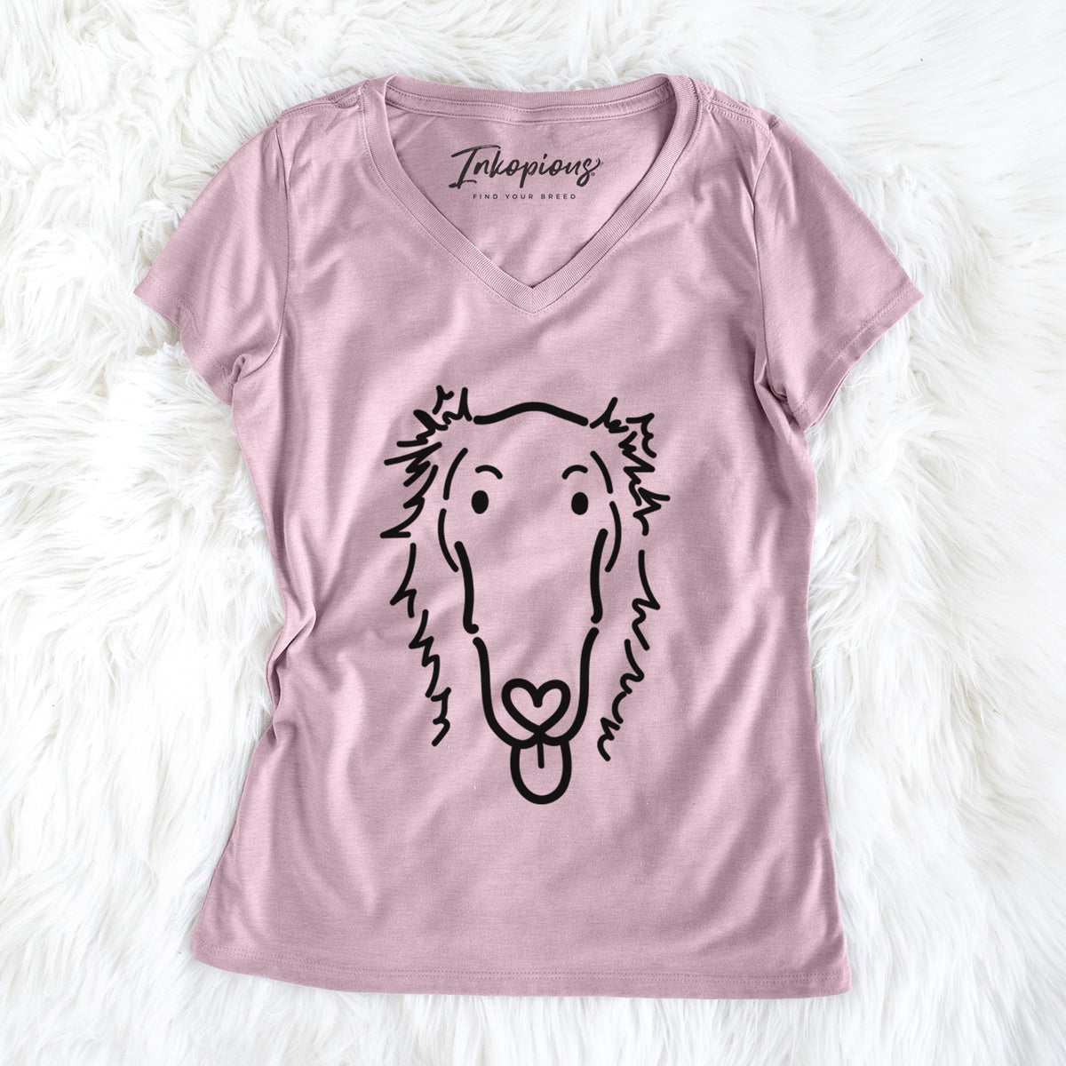 Love Always Borzoi - Opal - Women's Perfect V-neck Shirt