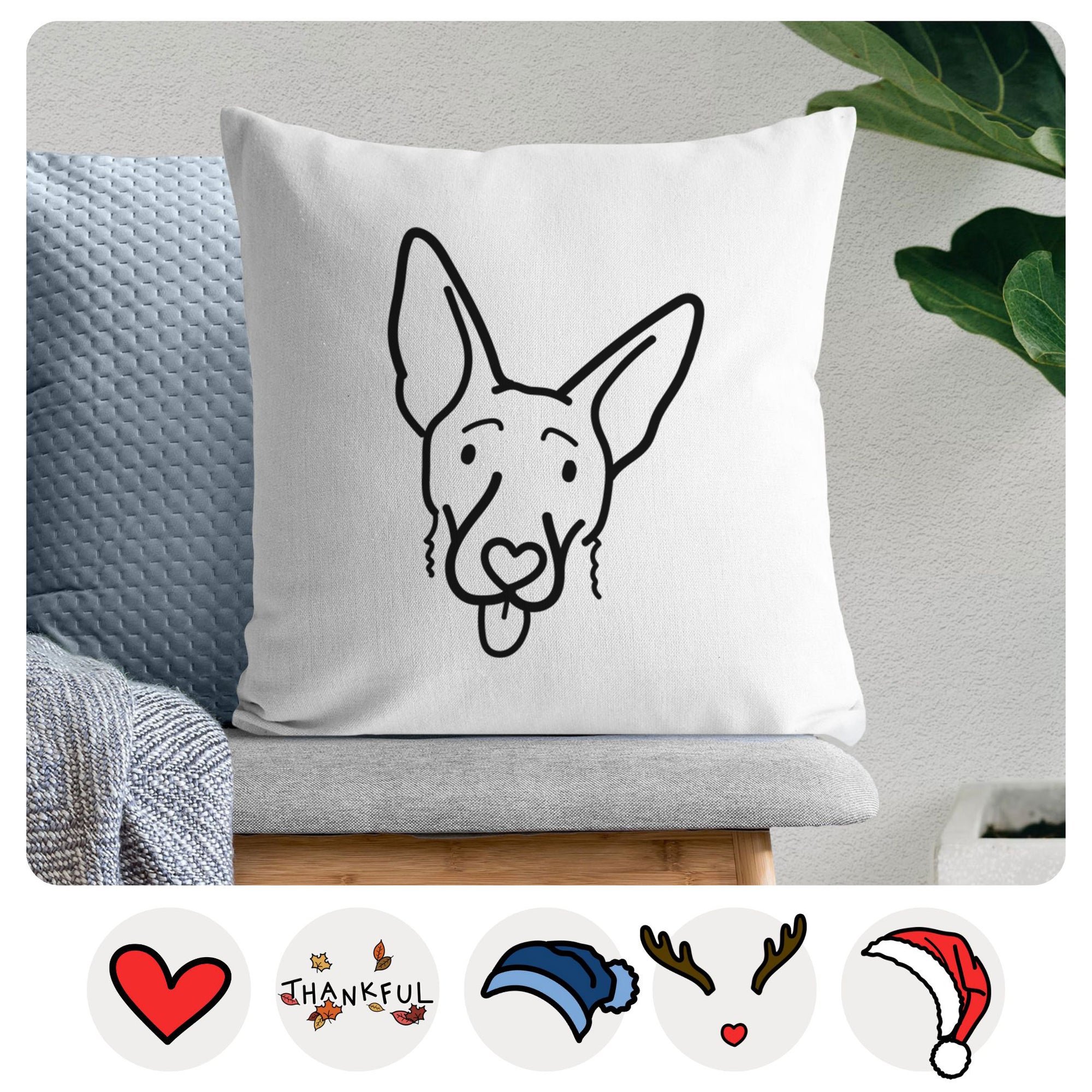 Love Always Shepherd Mix - Rosie -  Throw Pillow Cover