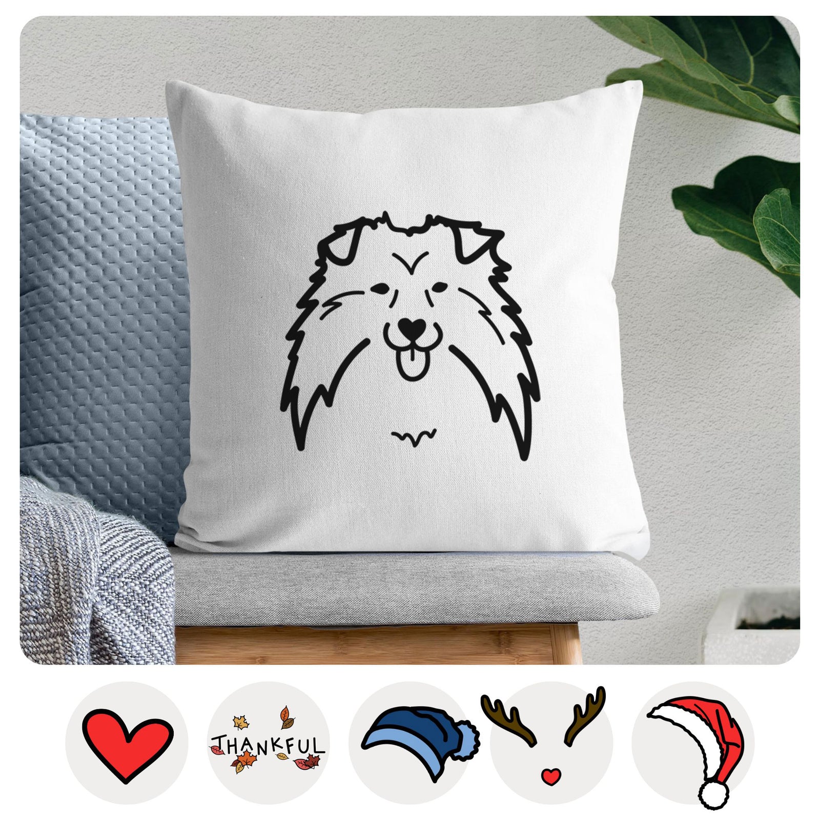Love Always Shetland Sheepdog - Throw Pillow Cover