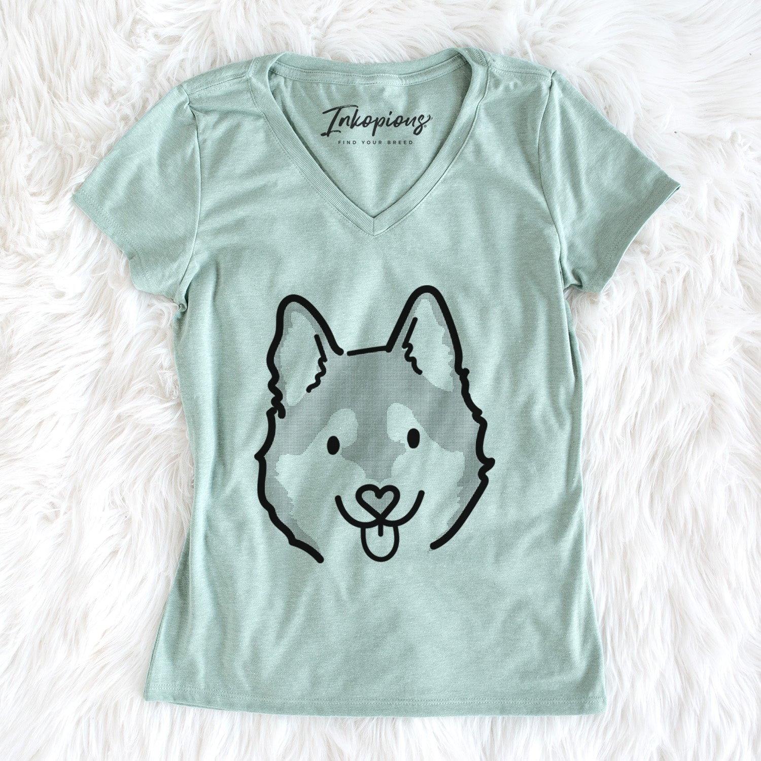 Love Always Alaskan Klee Kai - Sitka - Women's Perfect V-neck Shirt