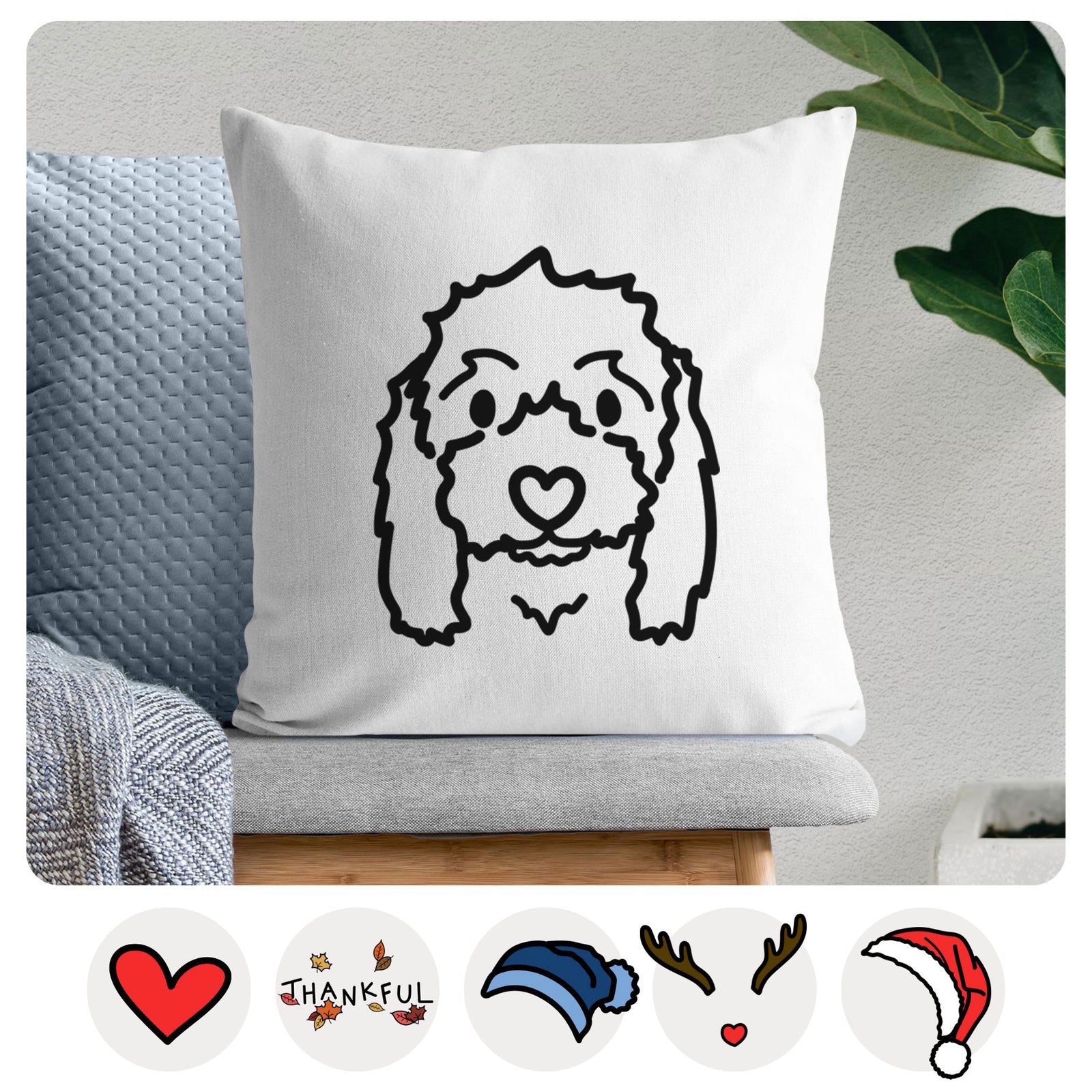 Love Always Coton de Tulear - Sophie -  Throw Pillow Cover