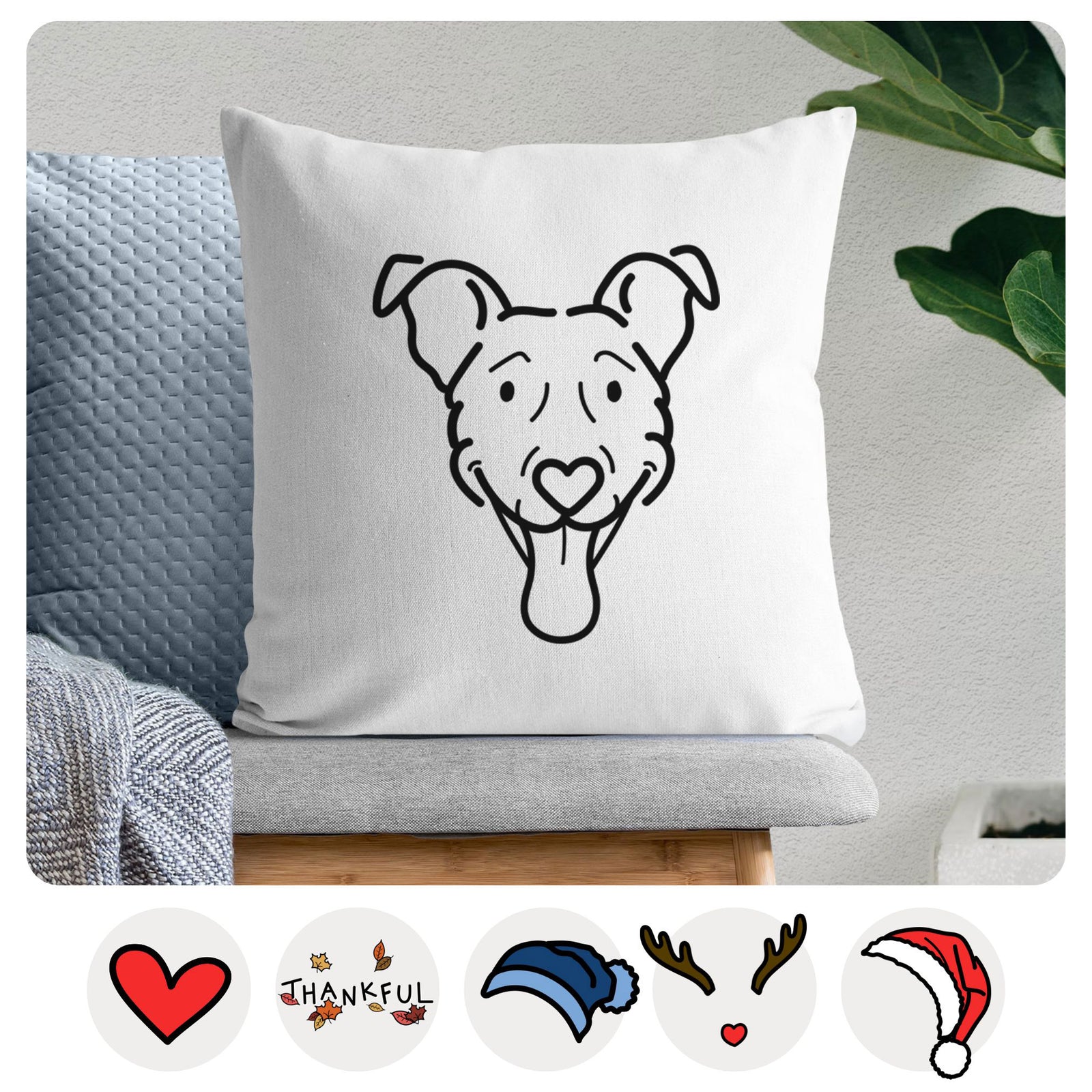 Love Always Vizsla Mix - Tegan -  Throw Pillow Cover