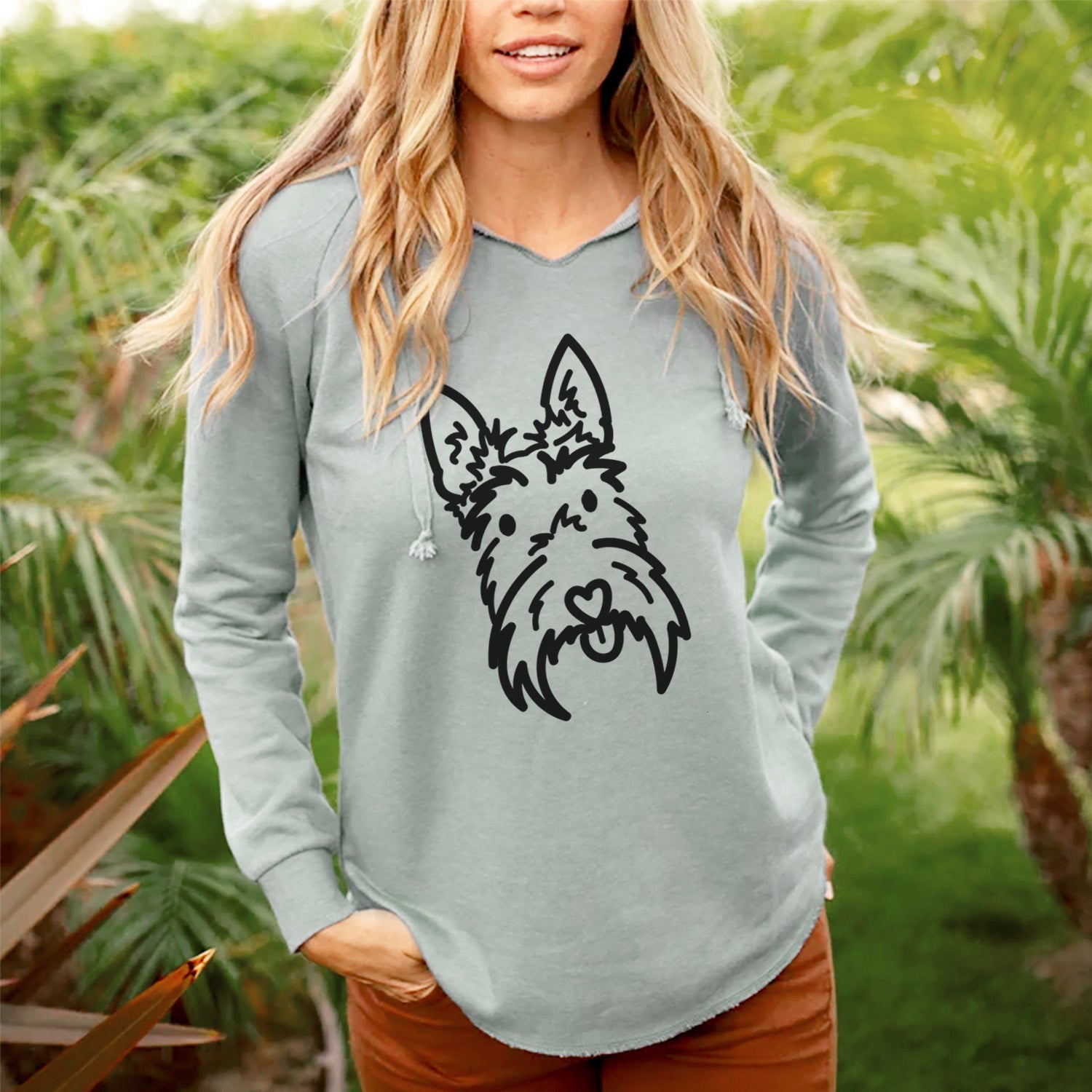 Love Always Scottish Terrier - Thistle - Cali Wave Hooded Sweatshirt