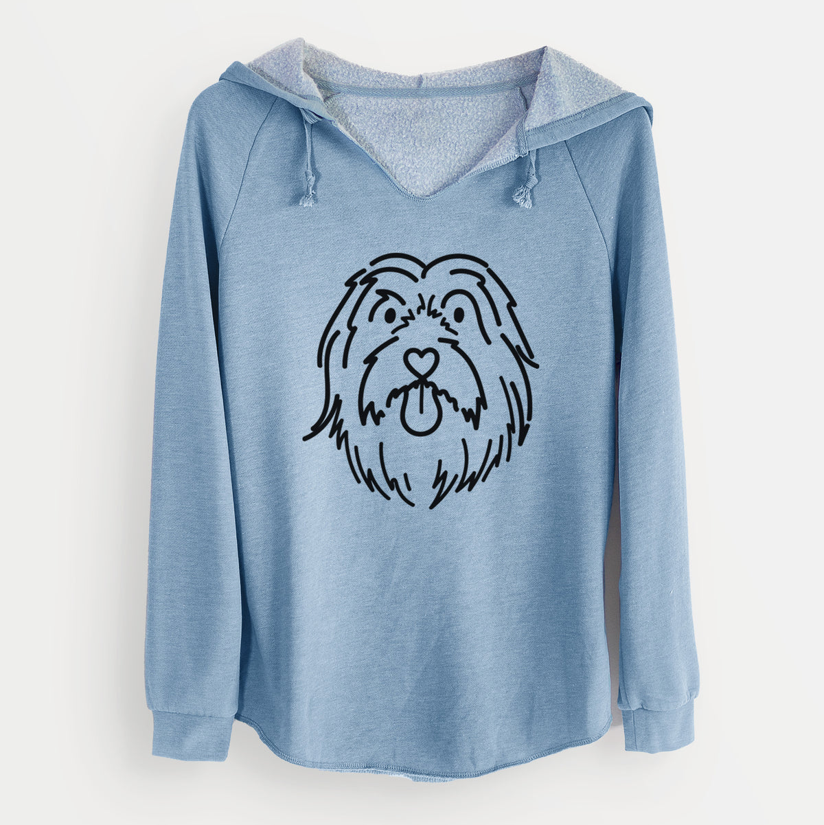 Love Always Bearded Collie - Tucker - Cali Wave Hooded Sweatshirt