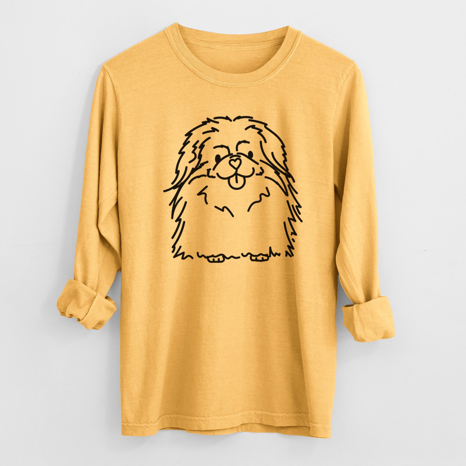 Love Always Pekingese - Viv - Heavyweight 100% Cotton Long Sleeve