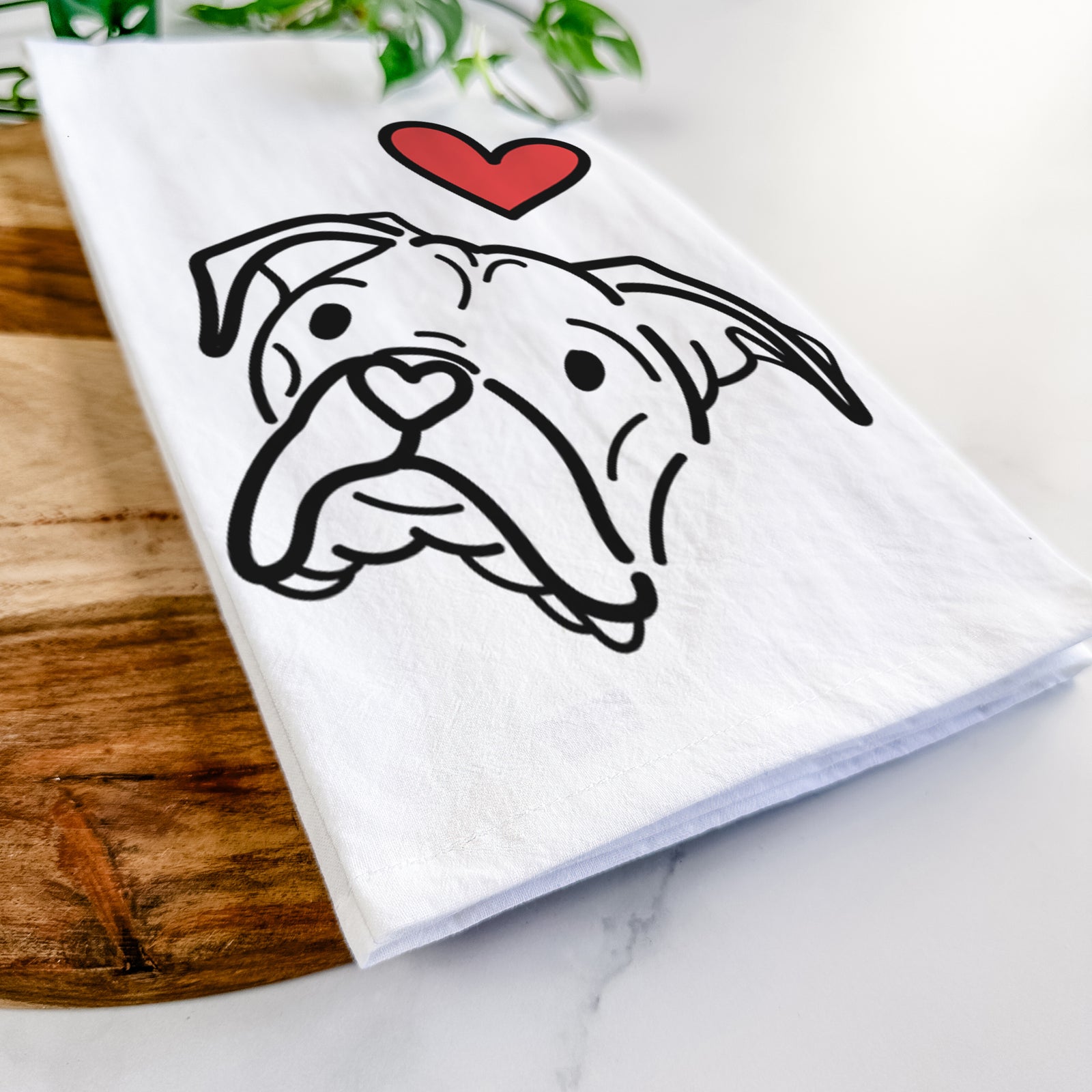 Love Always Boxer - Noodle - Tea Towel