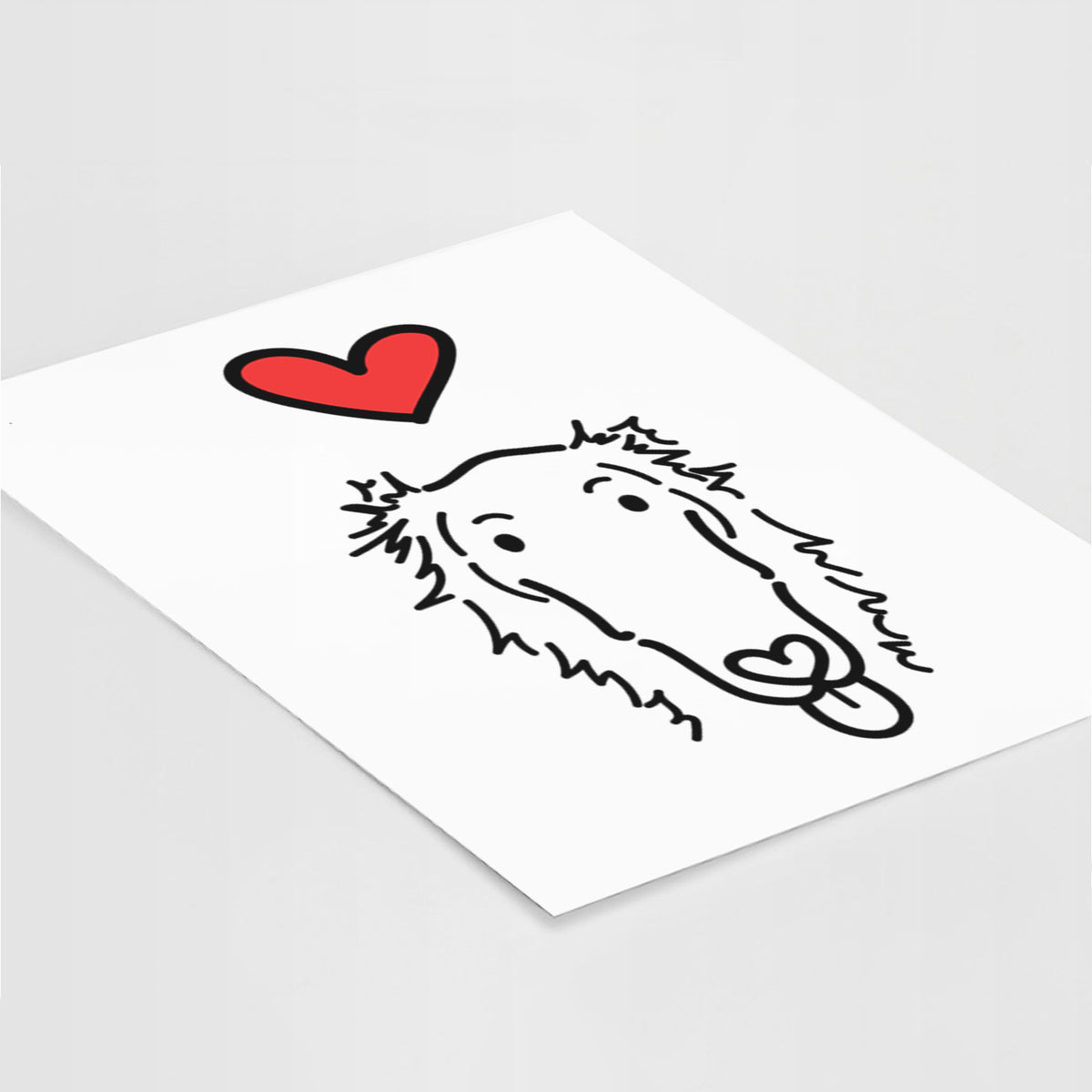 Love Always Borzoi - Opal Art Print