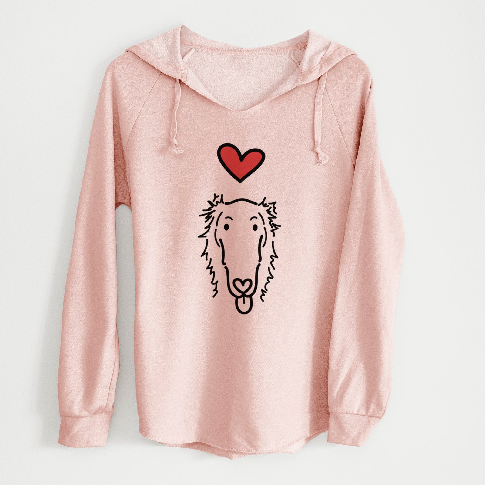 Love Always Borzoi - Opal - Cali Wave Hooded Sweatshirt
