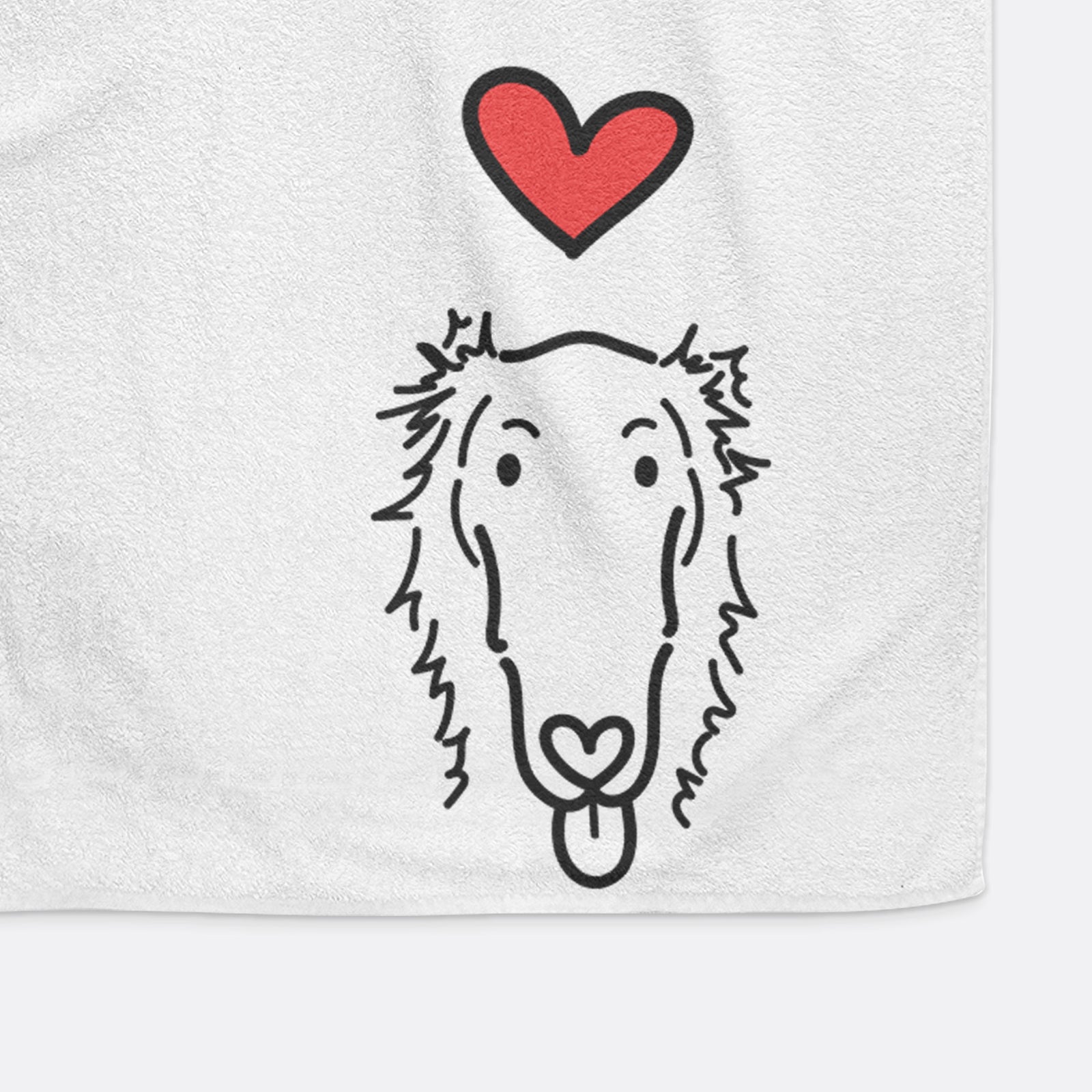 Love Always Borzoi - Opal - Decorative Hand Towel