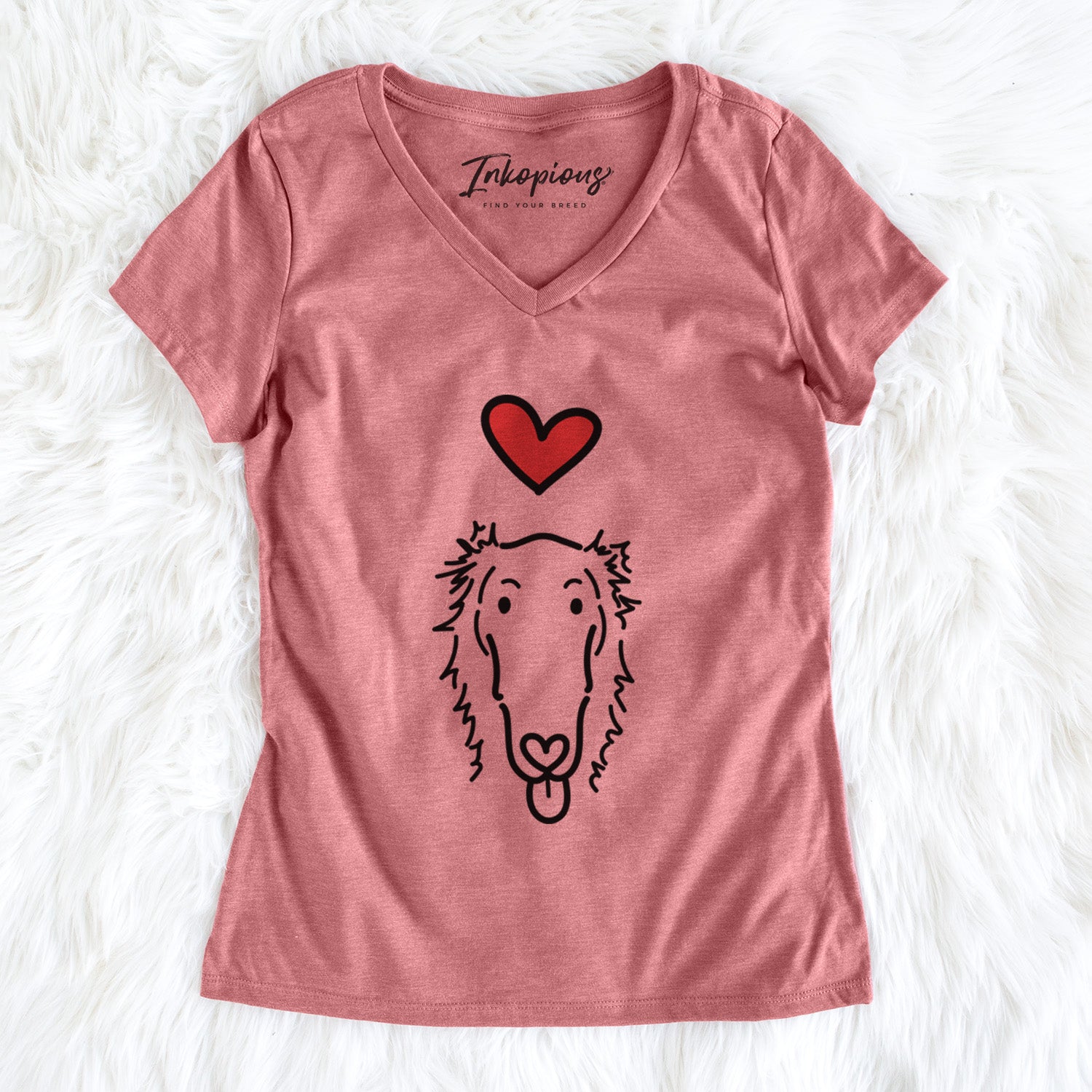 Love Always Borzoi - Opal - Women's Perfect V-neck Shirt