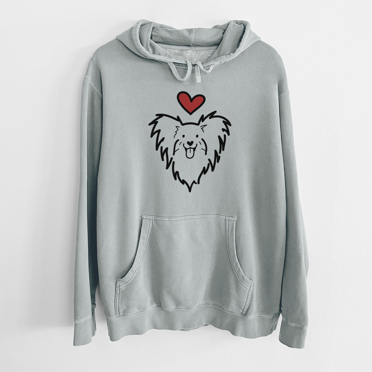Love Always Papillon - Unisex Pigment Dyed Hoodie