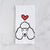 Love Always Poodle - Tea Towel