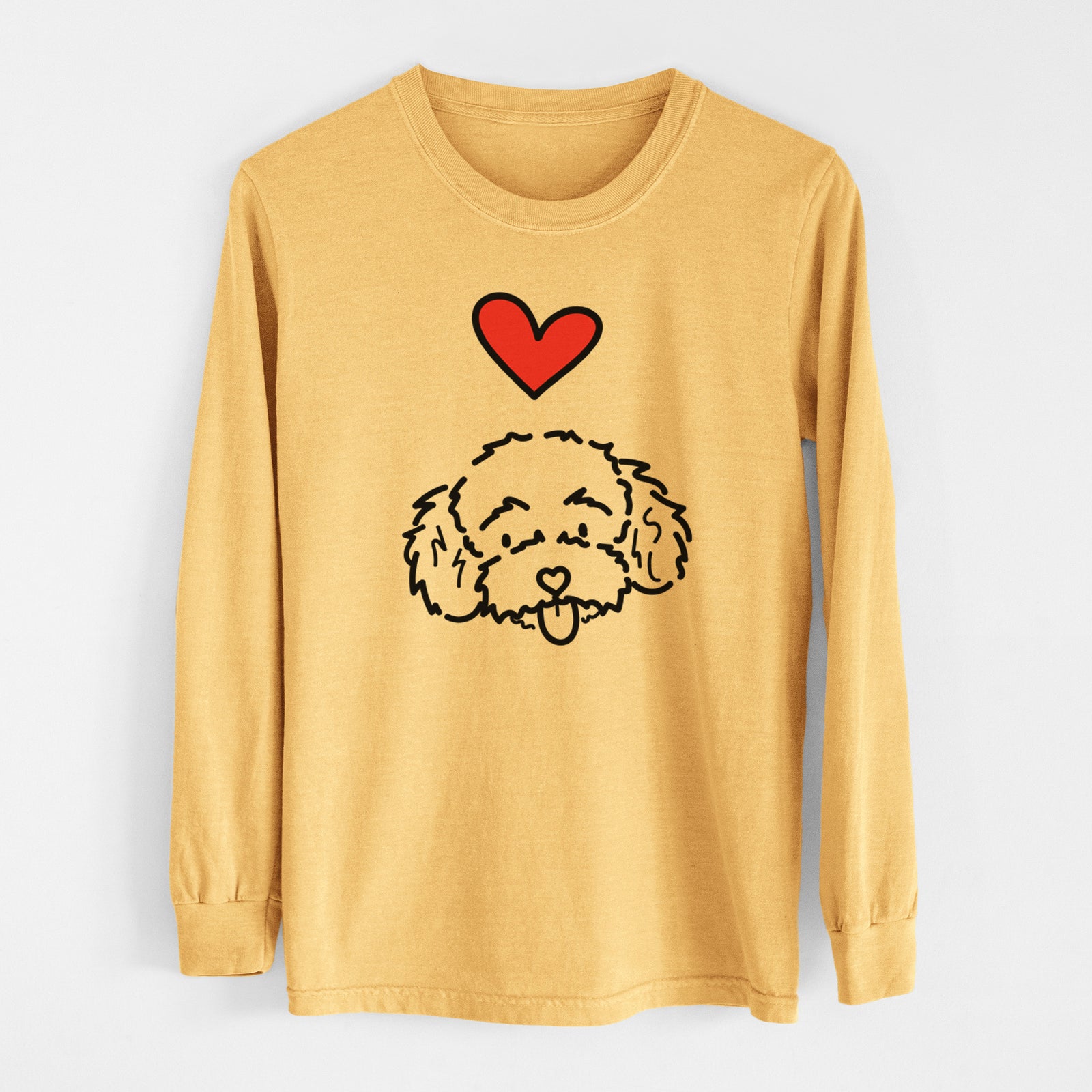 Love Always Toy Poodle - Ricci - Heavyweight 100% Cotton Long Sleeve
